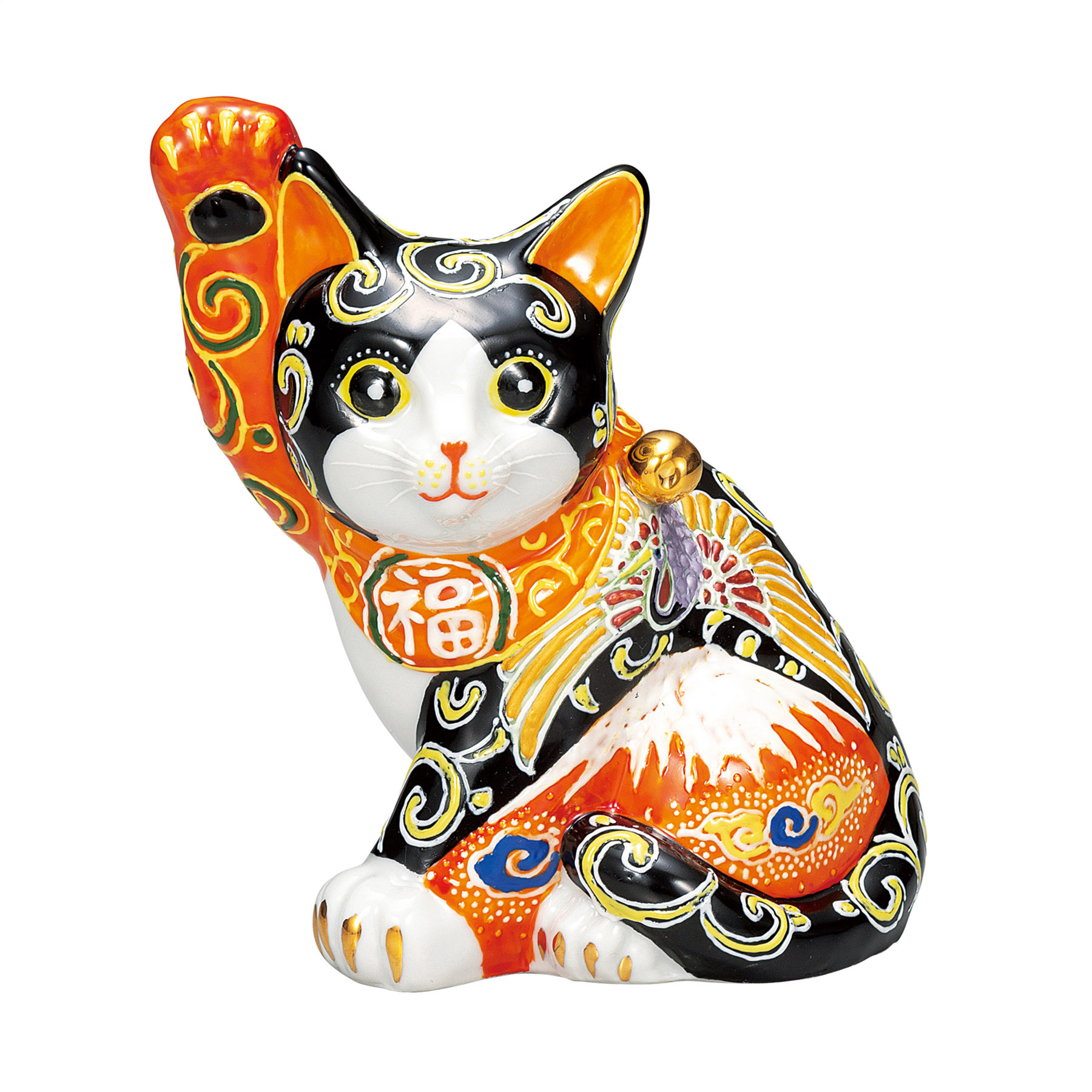 5.5号招き猫・赤富士に鶴