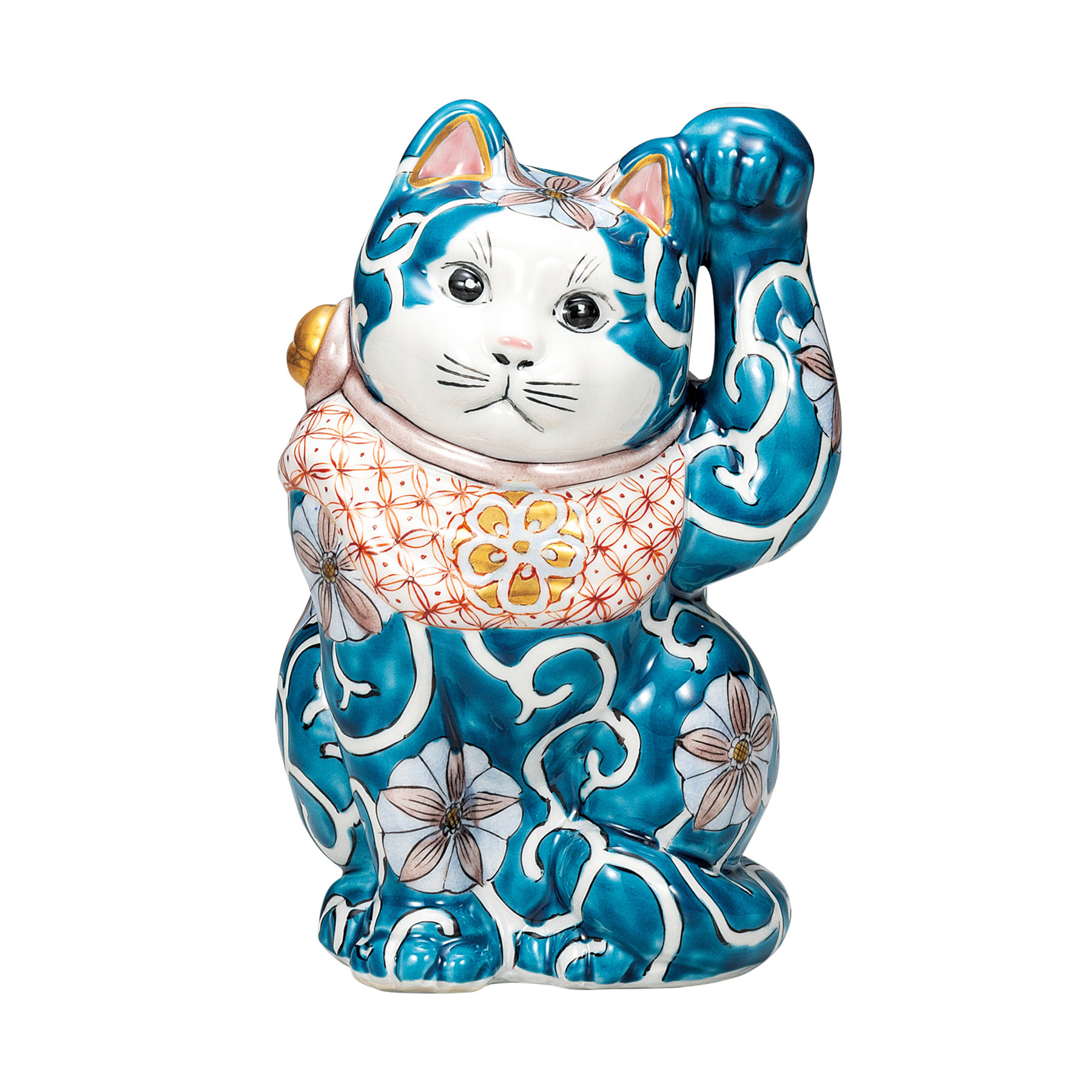 6.5号招き猫・色絵唐草