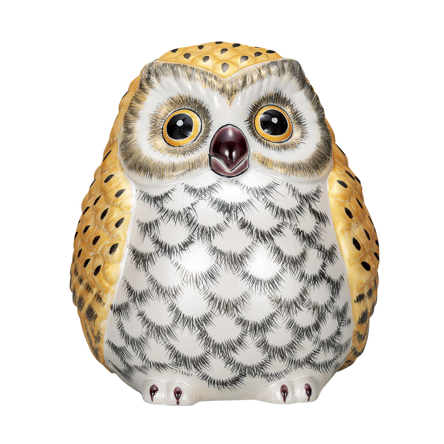 6号ふくろう・金彩