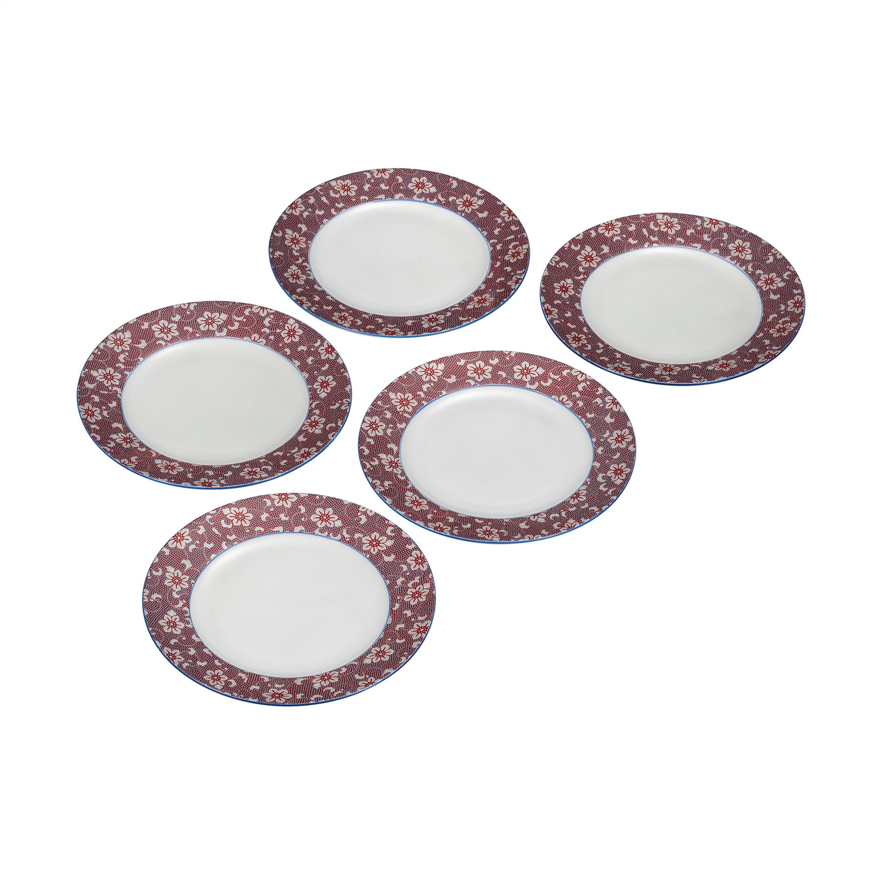 6.5号皿揃・鉄仙紋