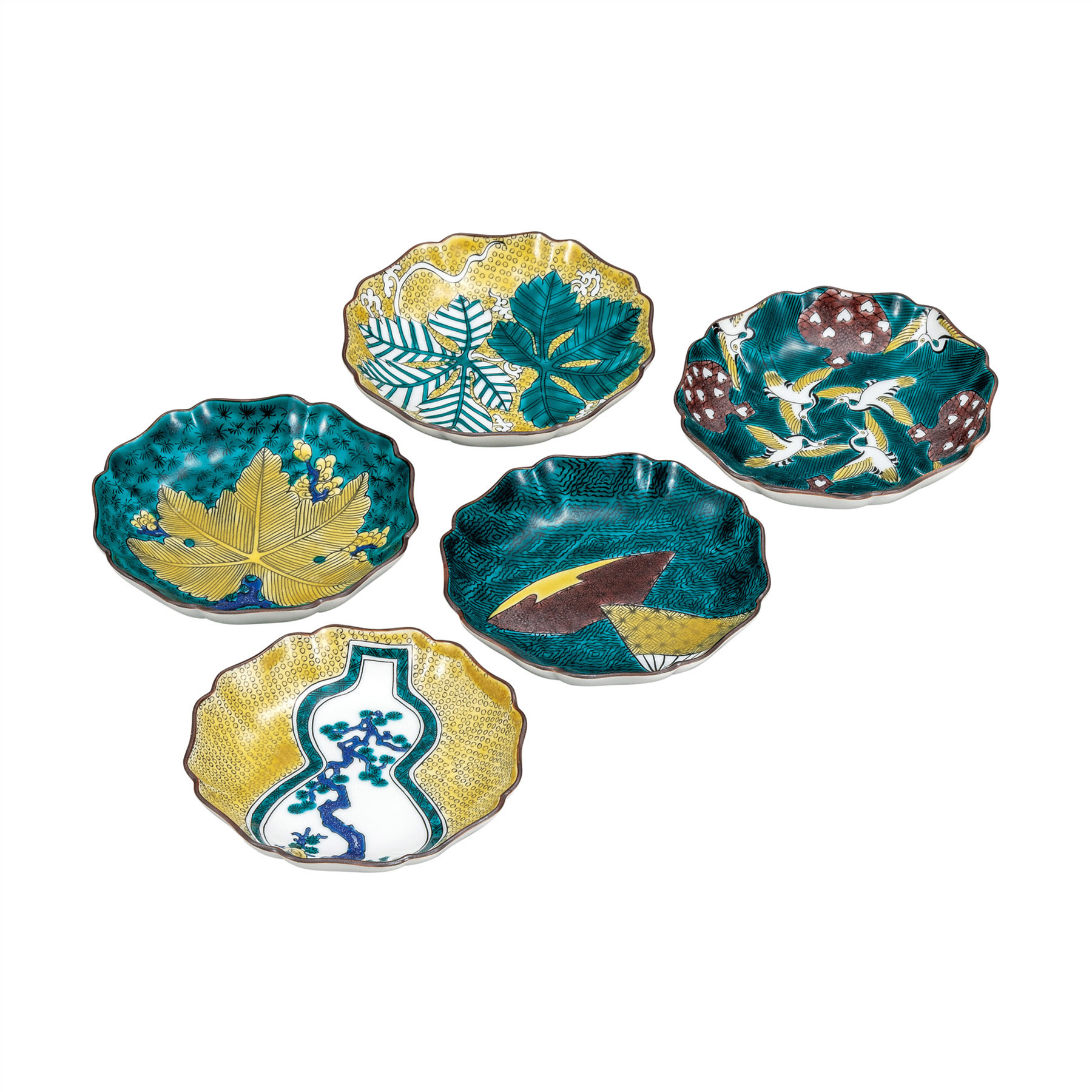 4.2号皿揃・古九谷吉兆