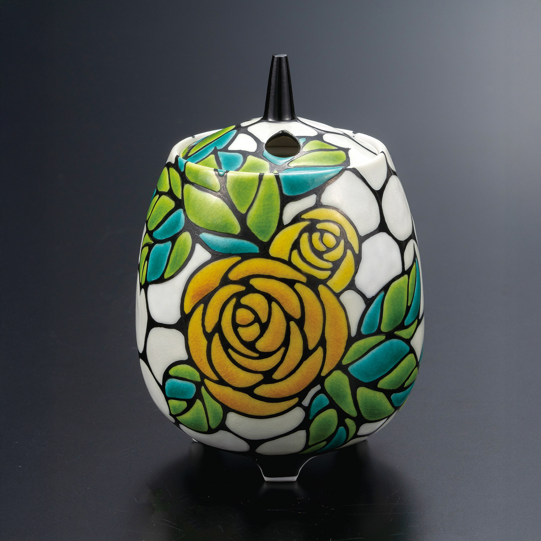 4号香炉・彩・薔薇