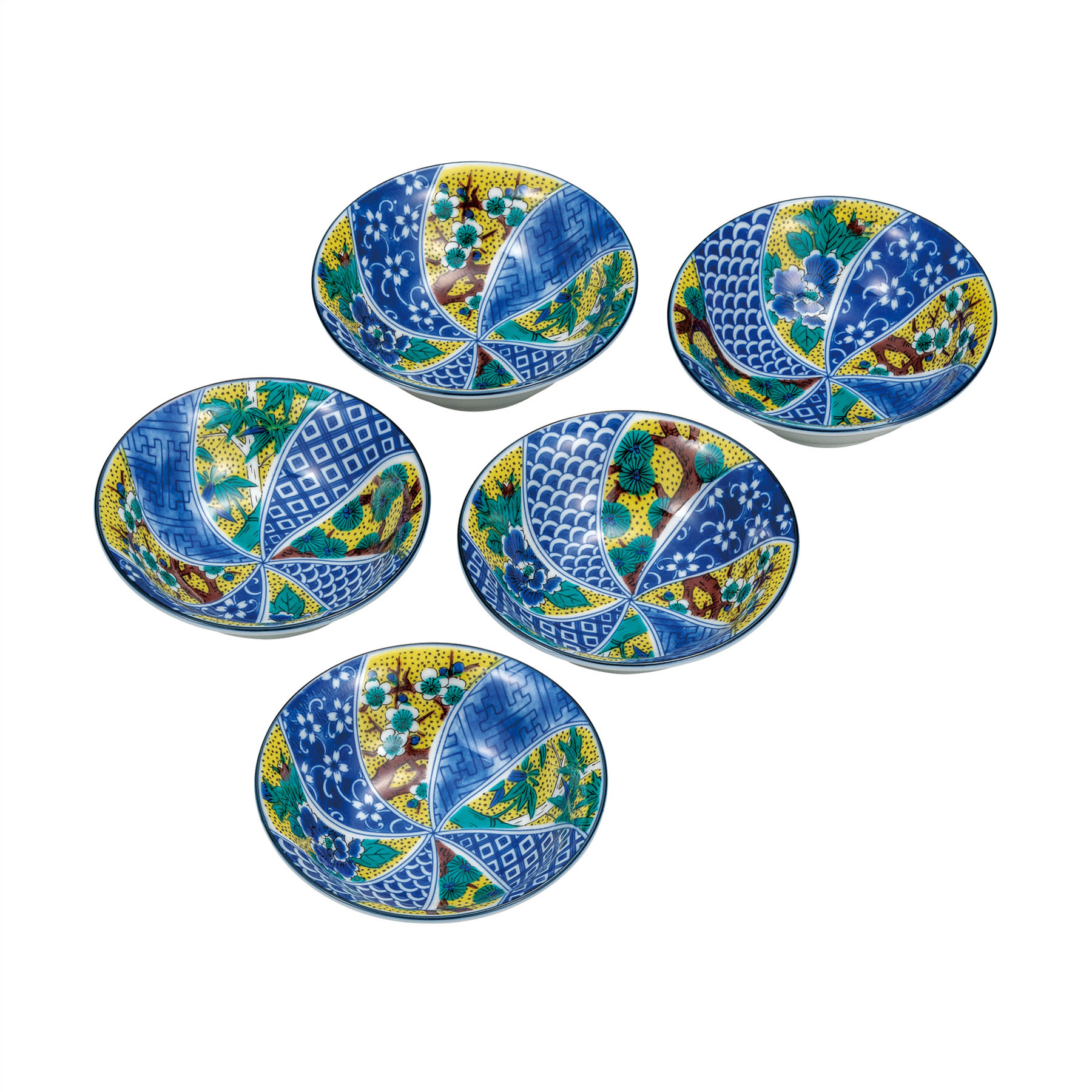 4.8号小鉢揃・吉田屋松竹梅