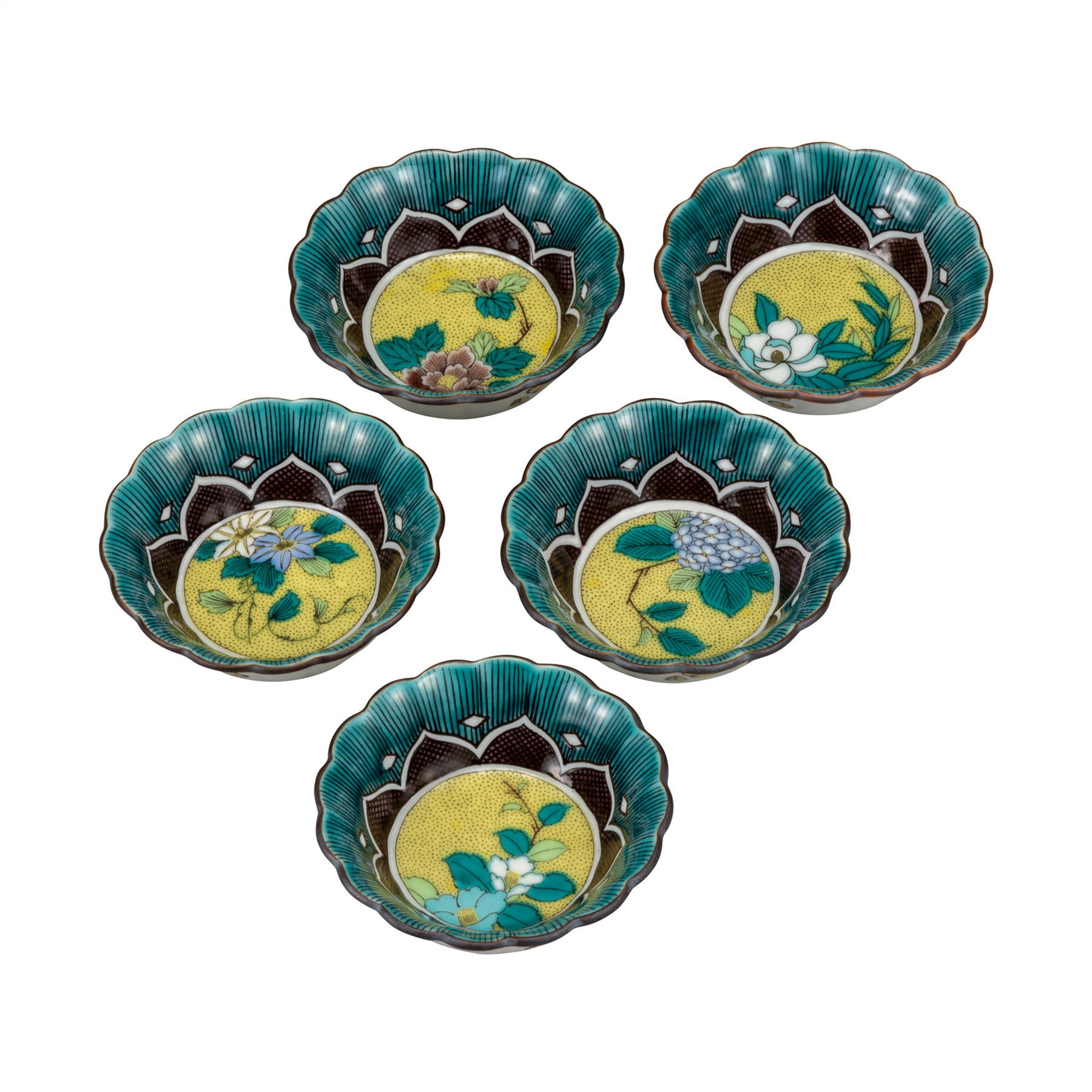 2.5号小鉢揃・吉田屋草花