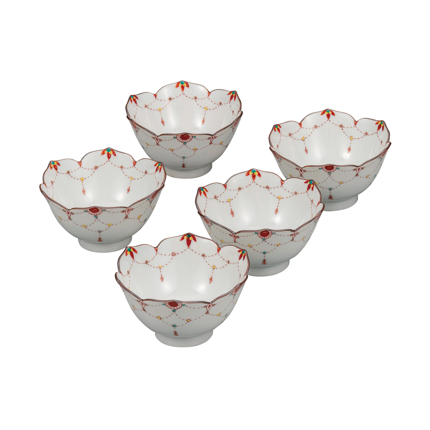 3.2号小鉢揃・瓔珞文