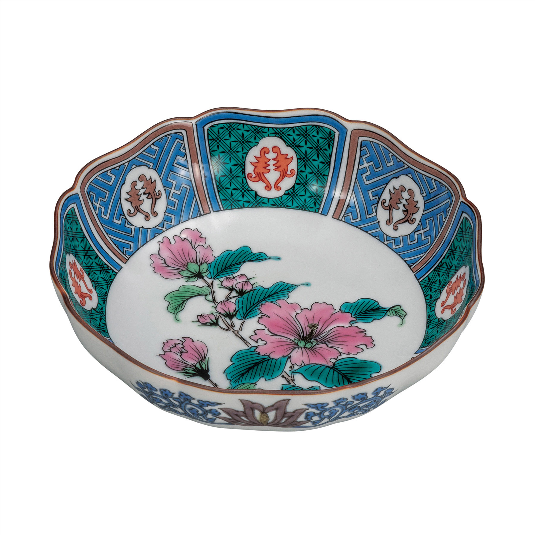 5.2号鉢・古九谷芙蓉花