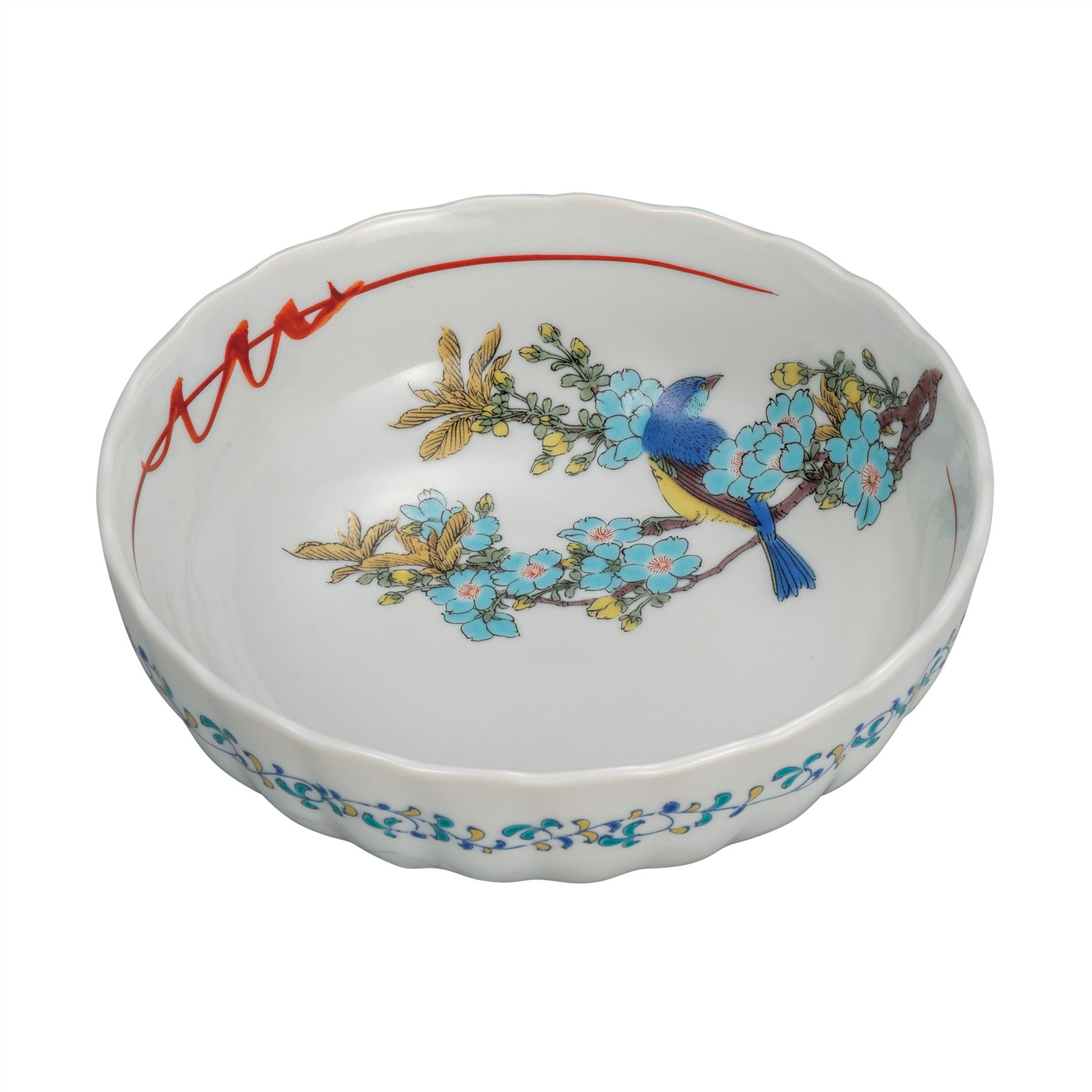 5.5号鉢・桜に鳥