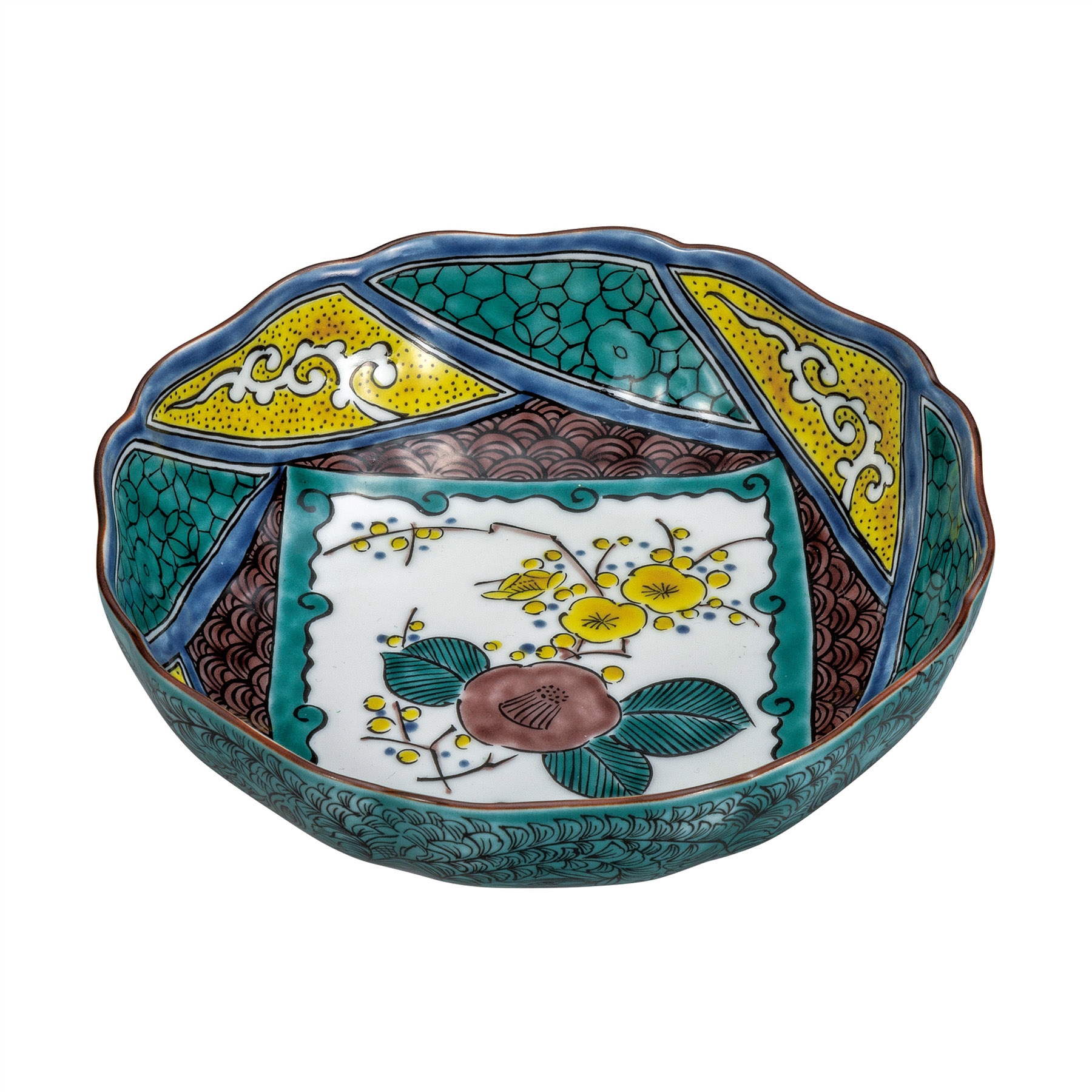 5.2号鉢・梅椿文