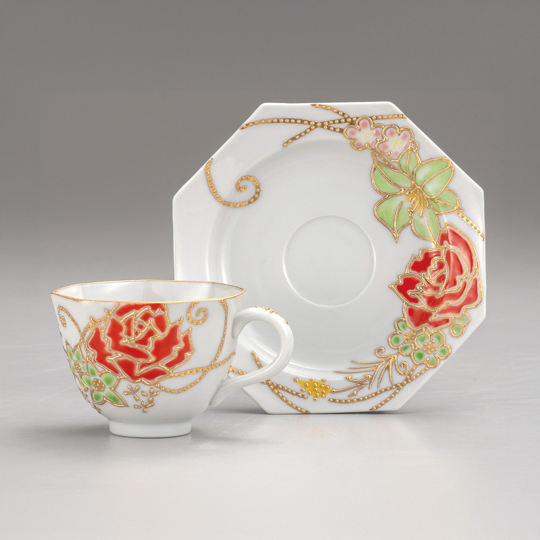 カップ＆ソーサー・バラ