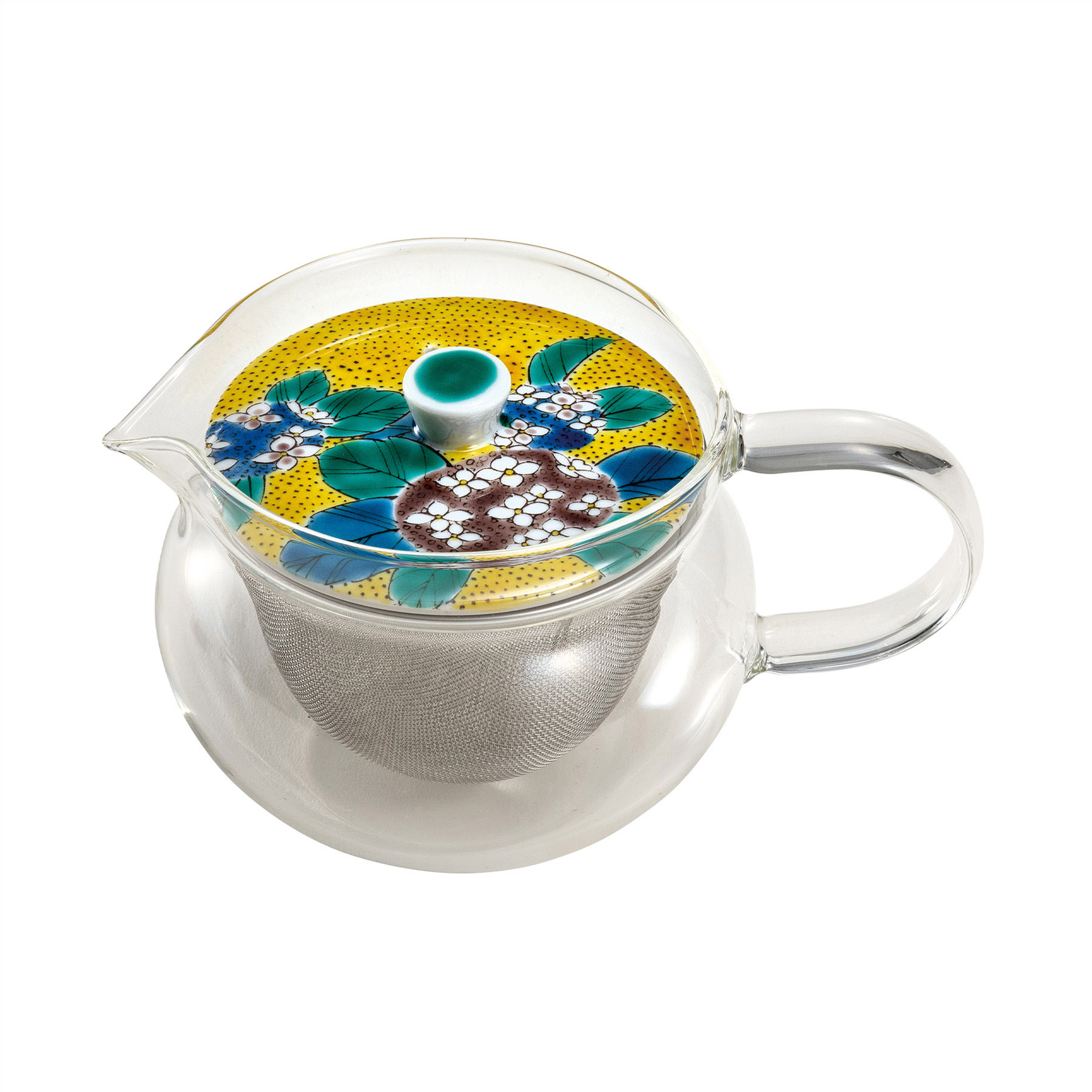 九谷和ポット NAGOMI POT・吉田屋紫陽花（茶こし付）