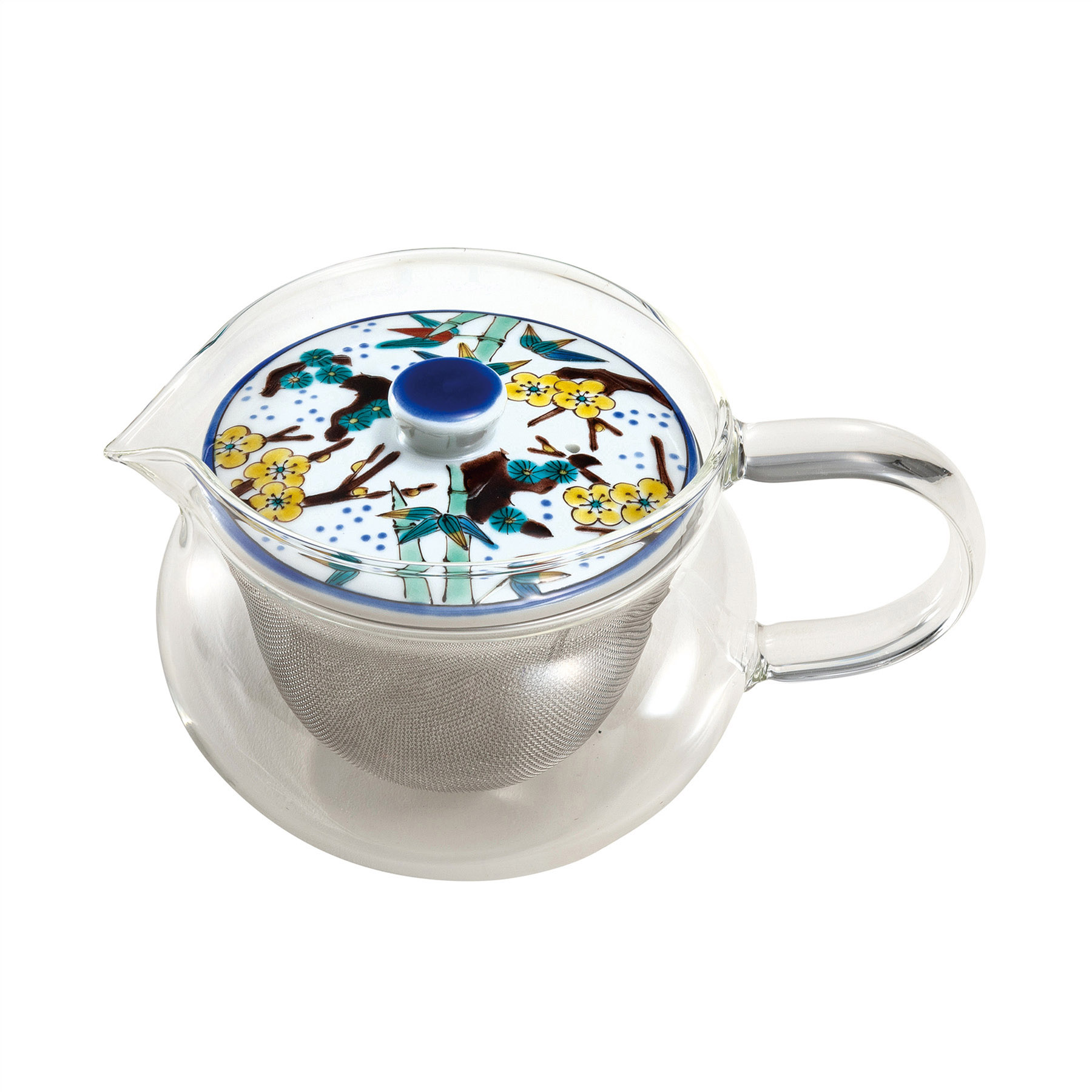 九谷和ポット NAGOMI POT・古九谷風松竹梅（茶こし付）