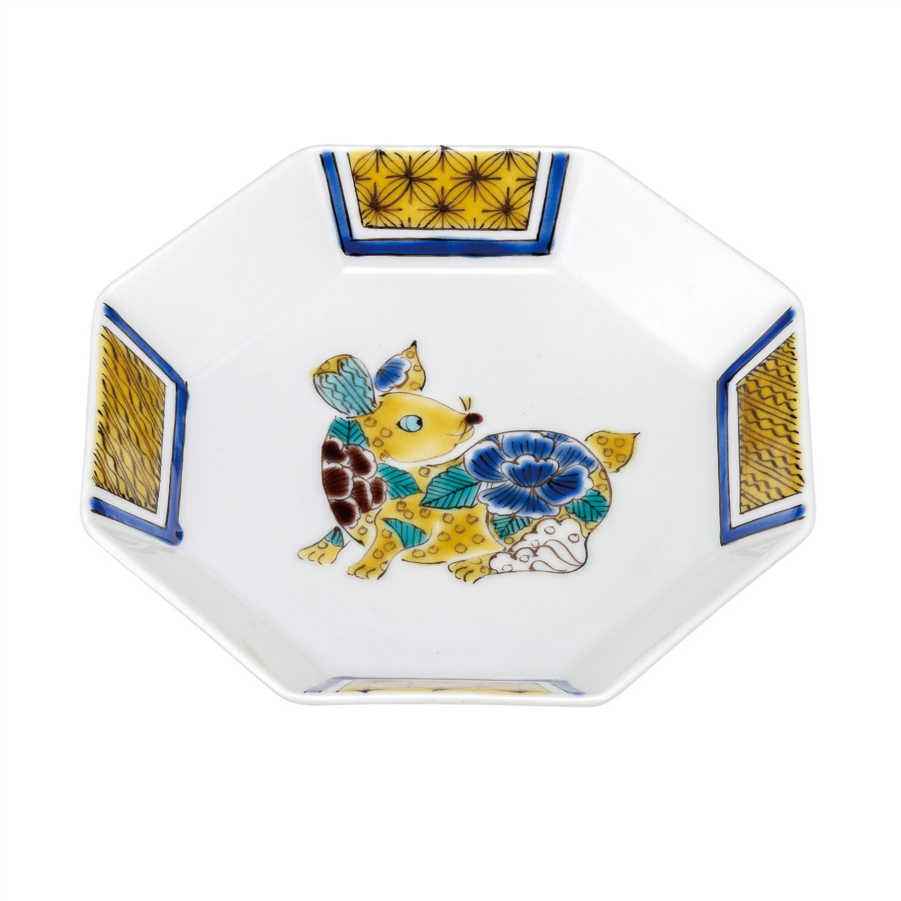 5号8角皿・十二支 卯