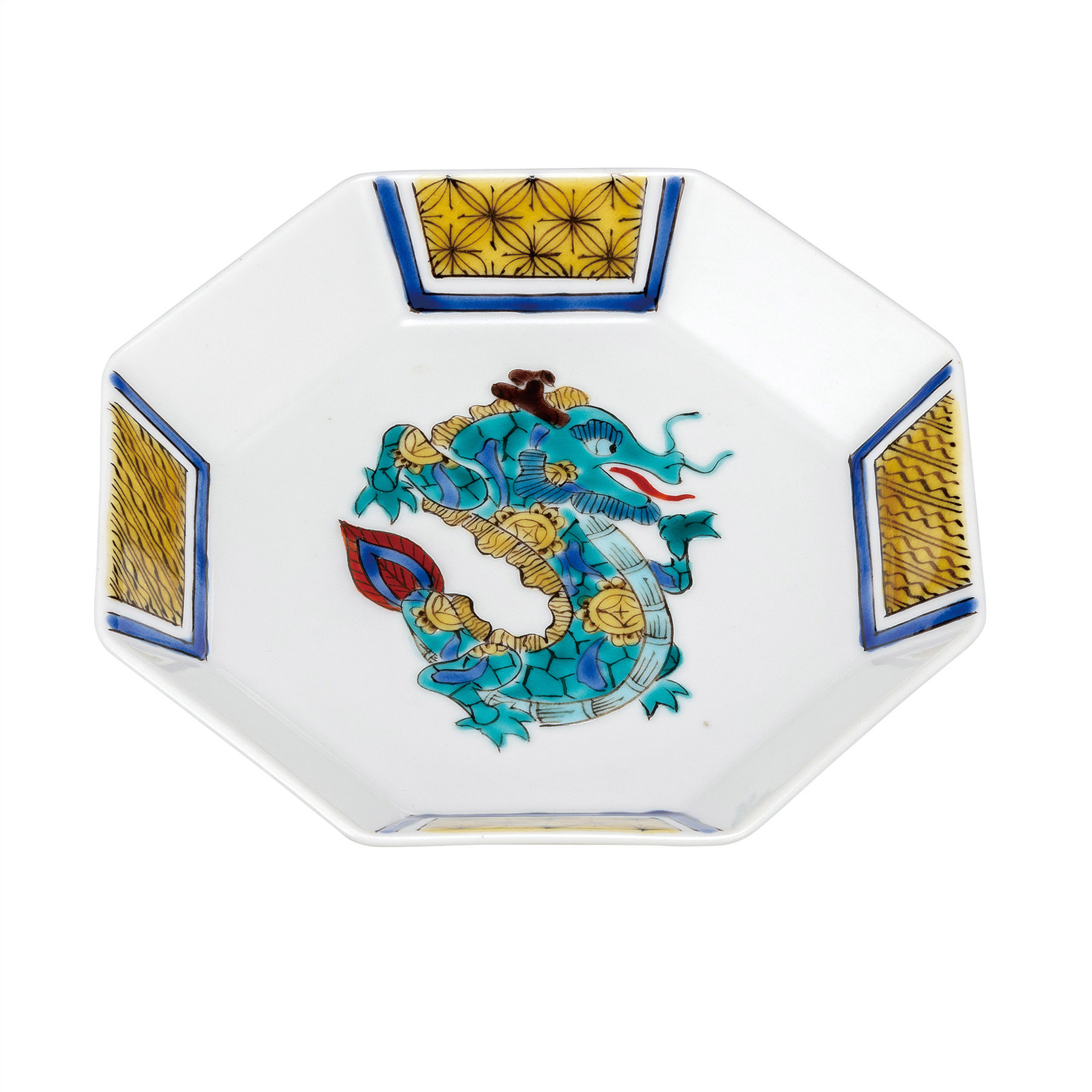 5号8角皿・十二支 辰