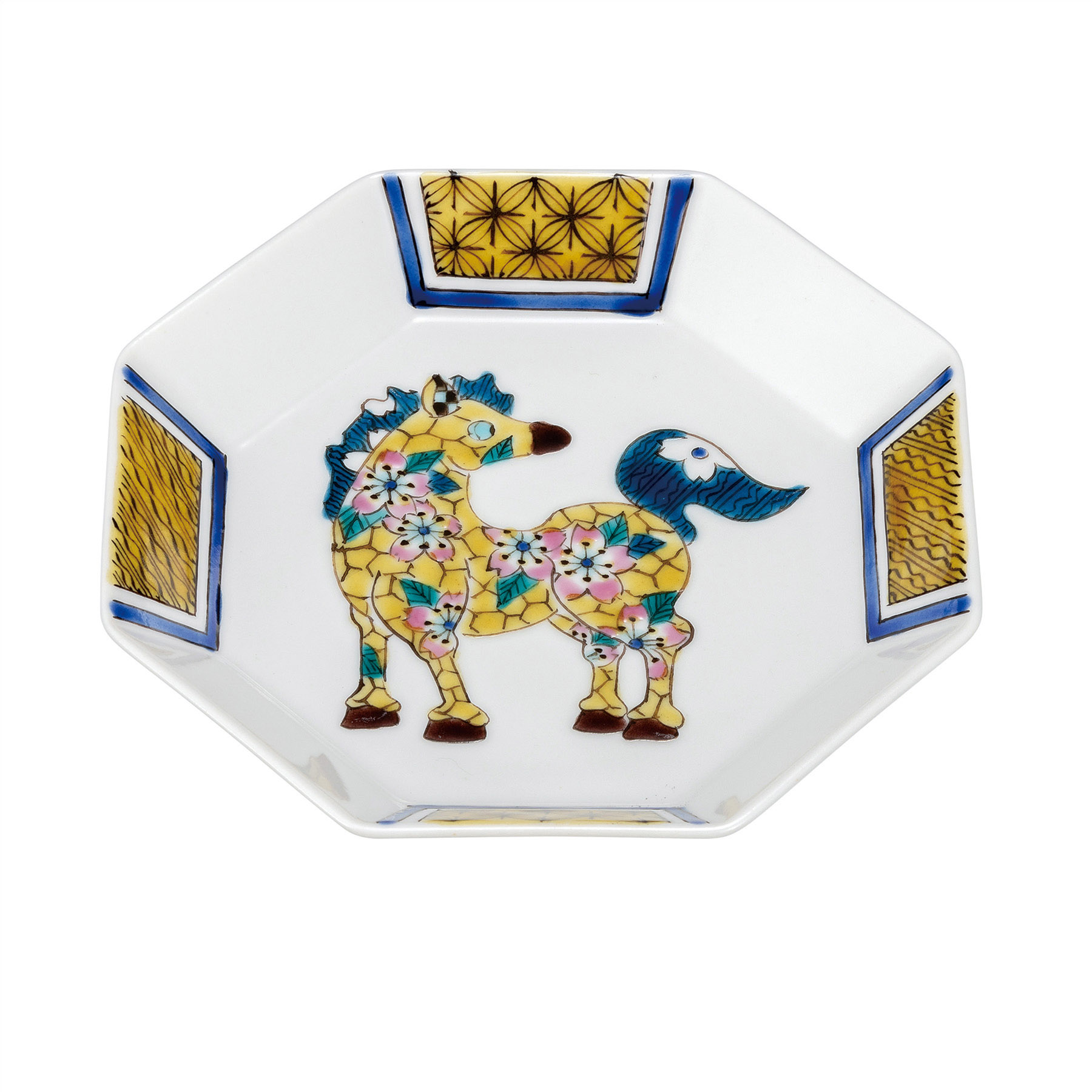 5号8角皿・十二支 午