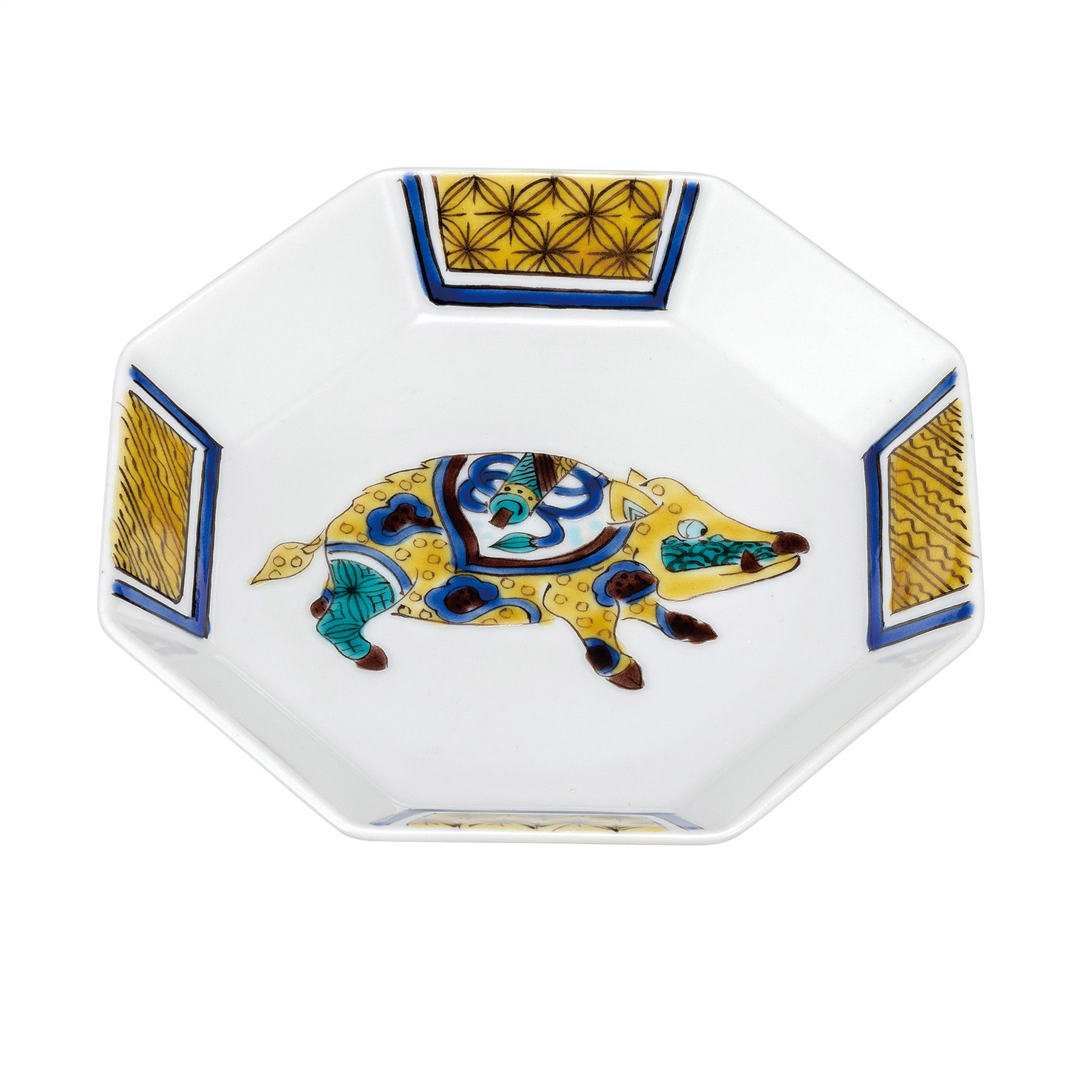 5号8角皿・十二支 亥