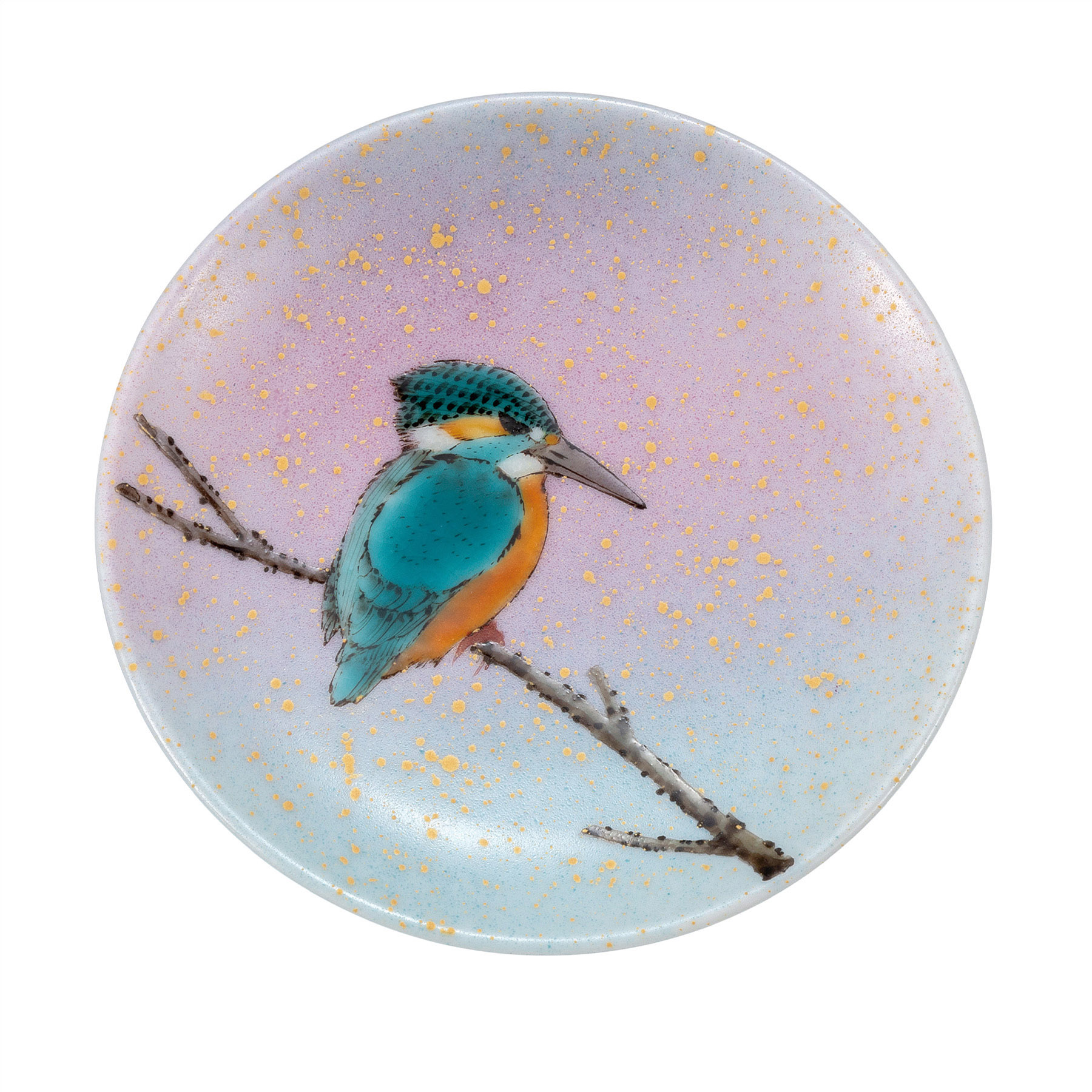 飾香皿・カワセミ（皿立付）