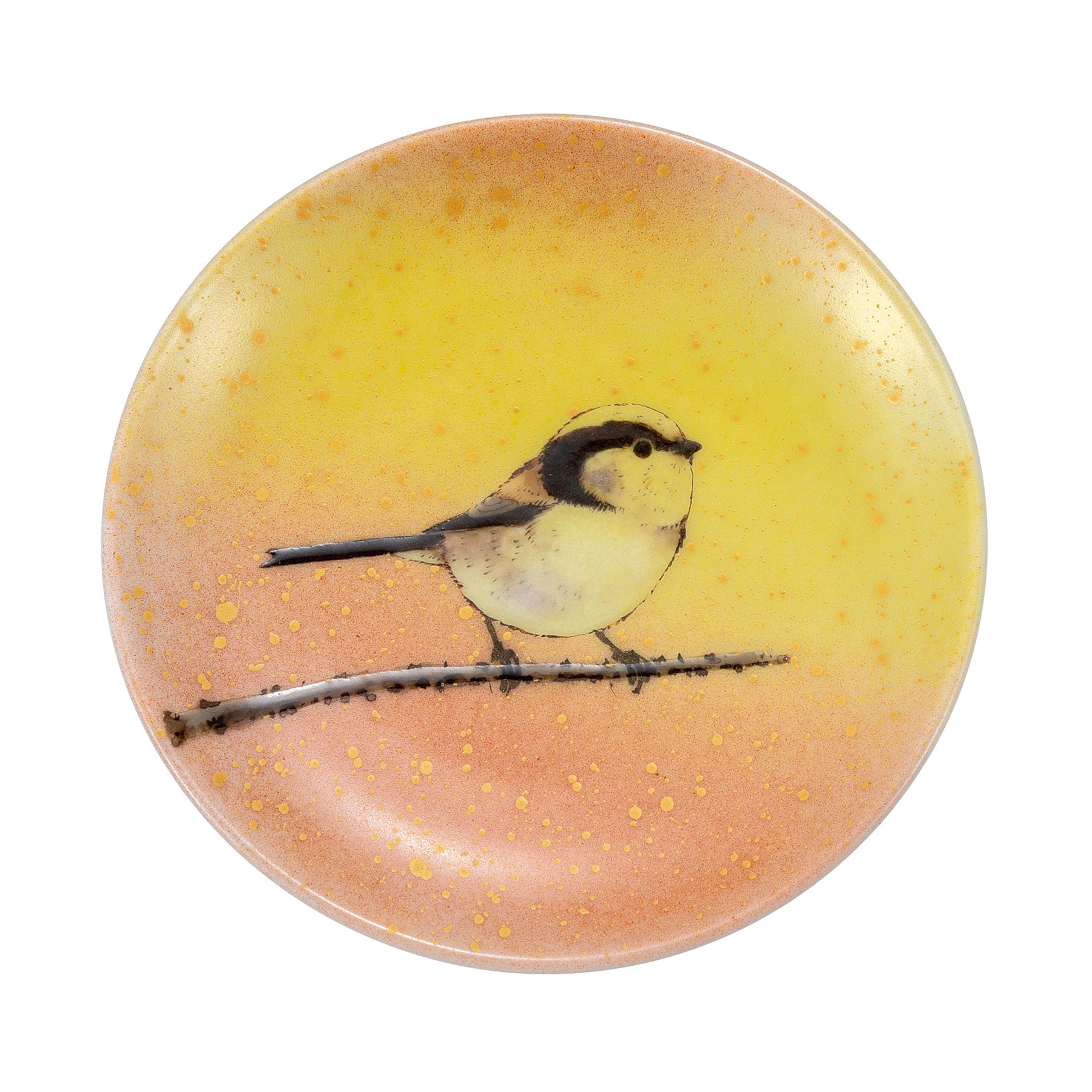 飾香皿・エナガ（皿立付）