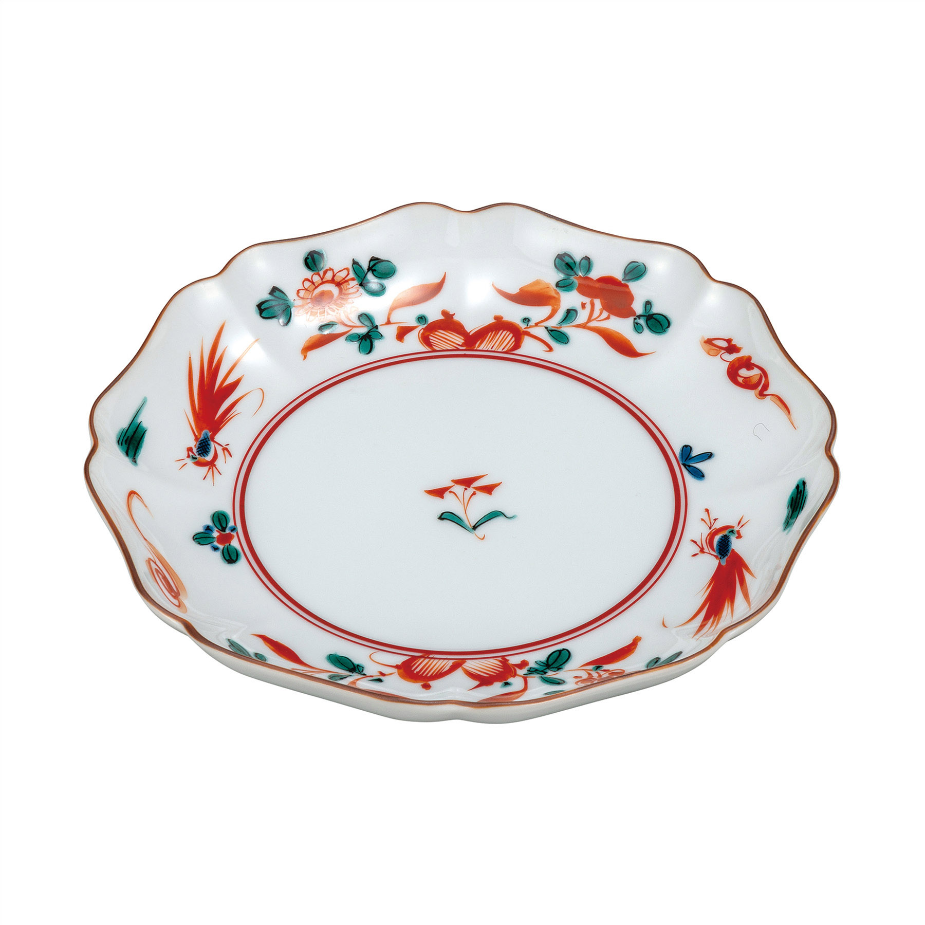 6.5号皿・呉須赤絵