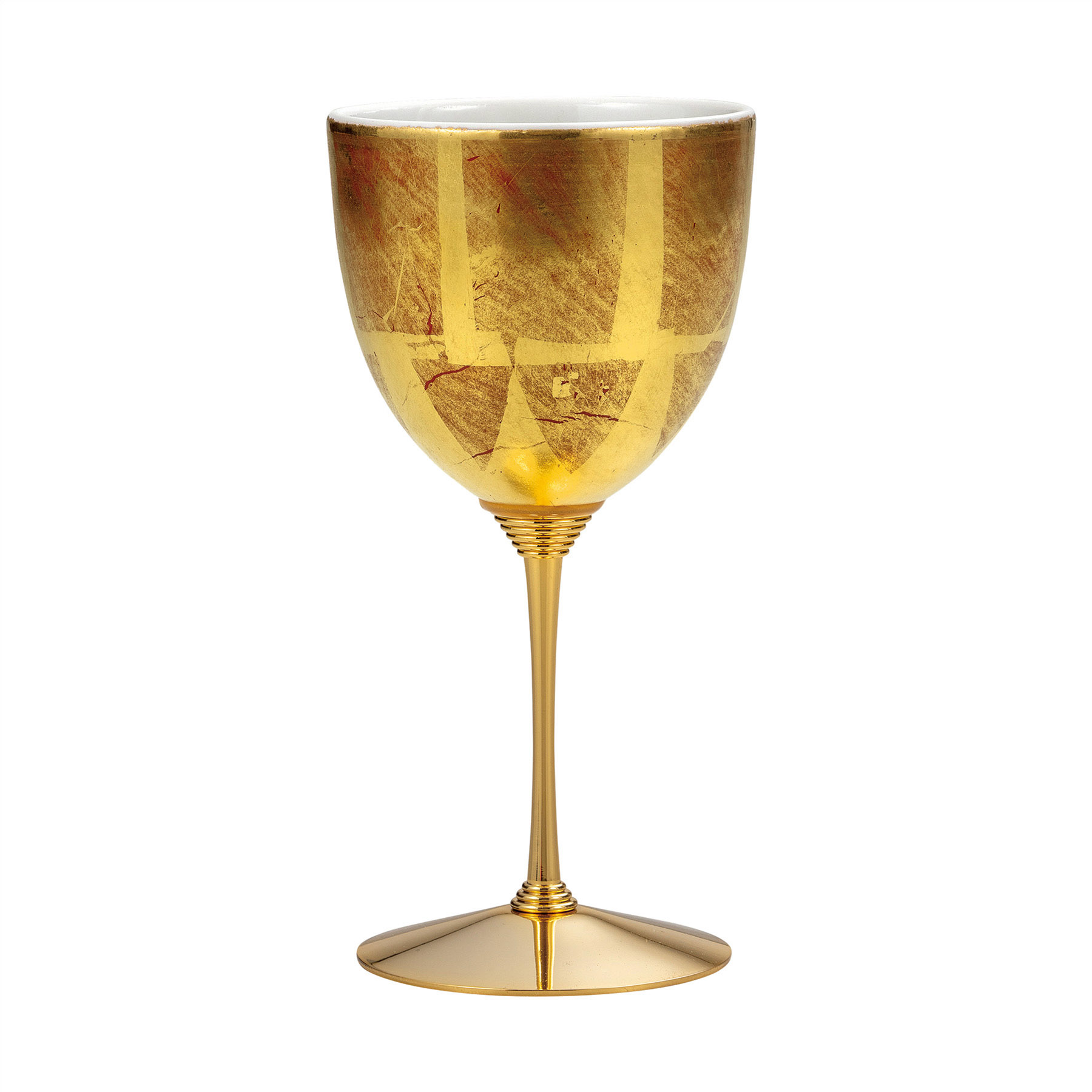 ワインカップ・金箔彩赤