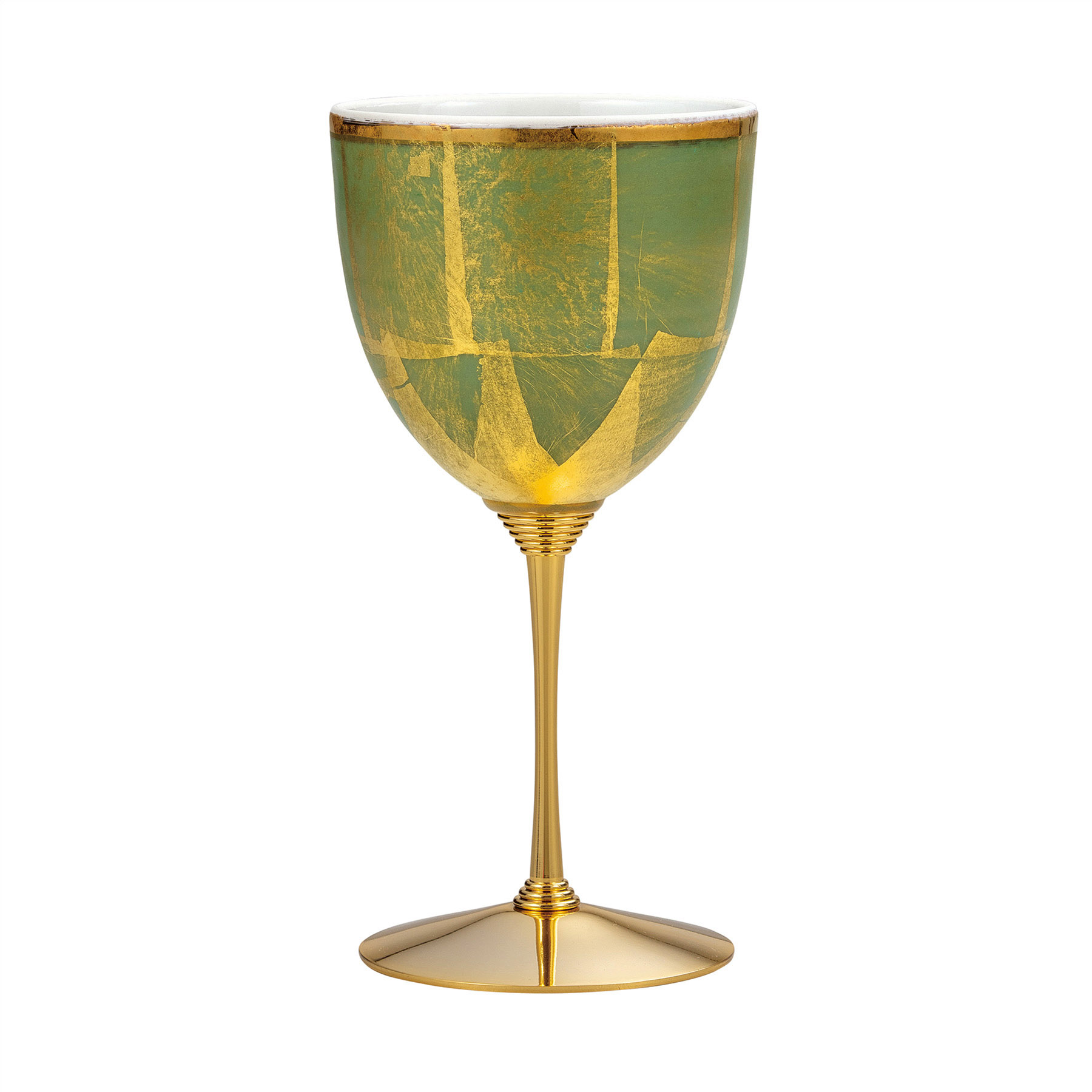 ワインカップ・金箔彩緑
