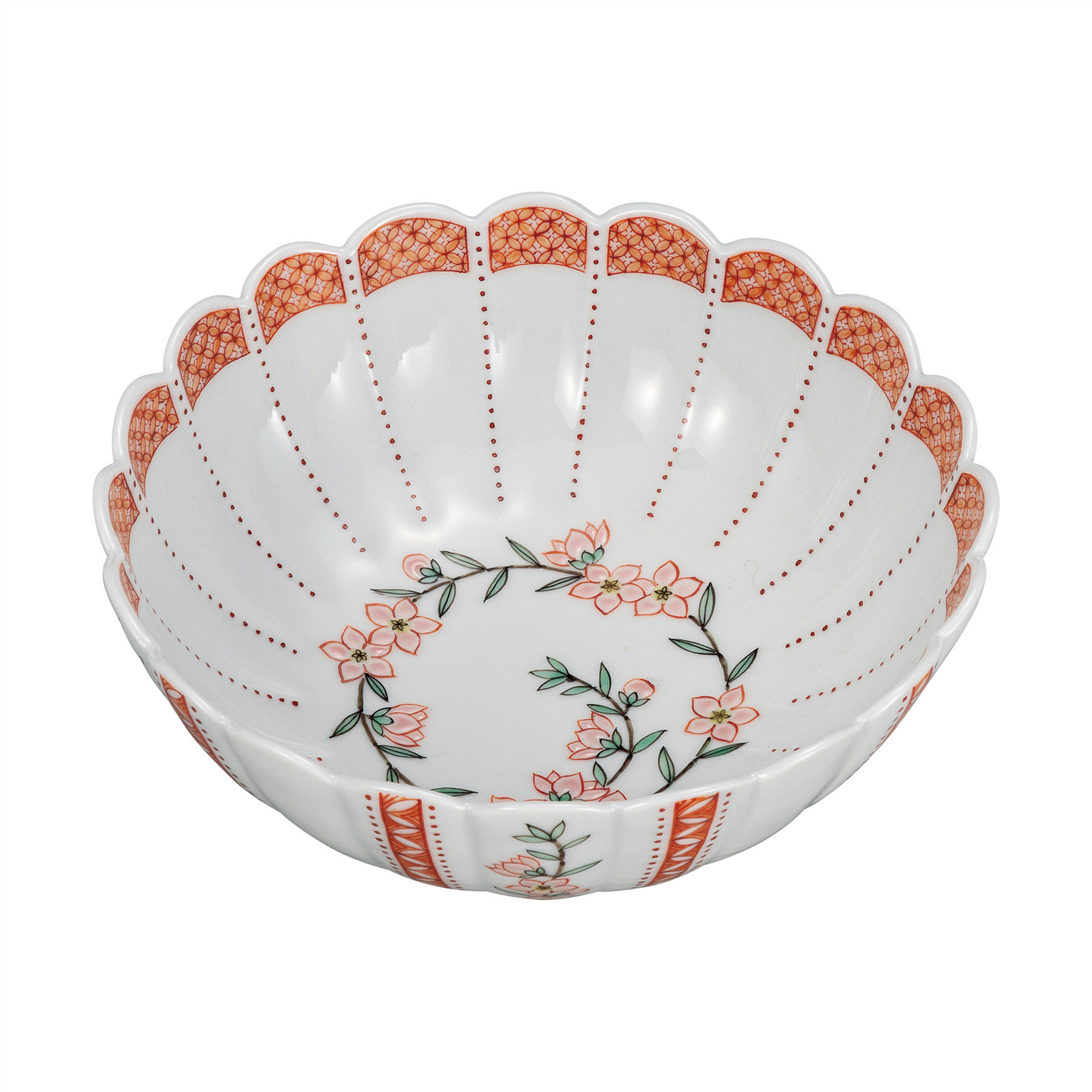 5.2号鉢・蔦花小紋