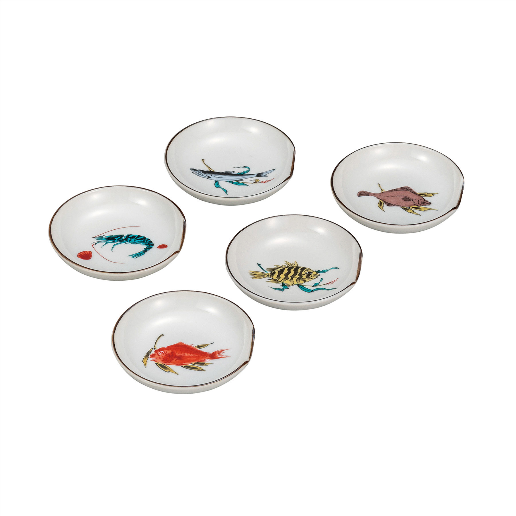 3号箸置小皿揃・魚文