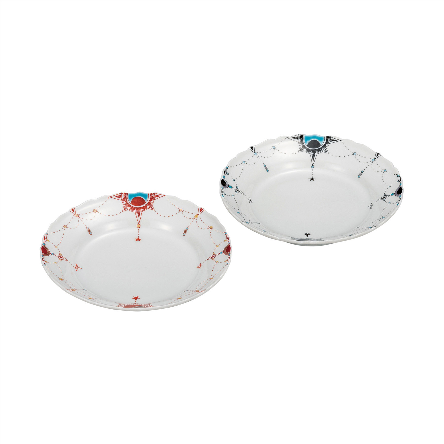 5.5号ペア皿・瓔珞文