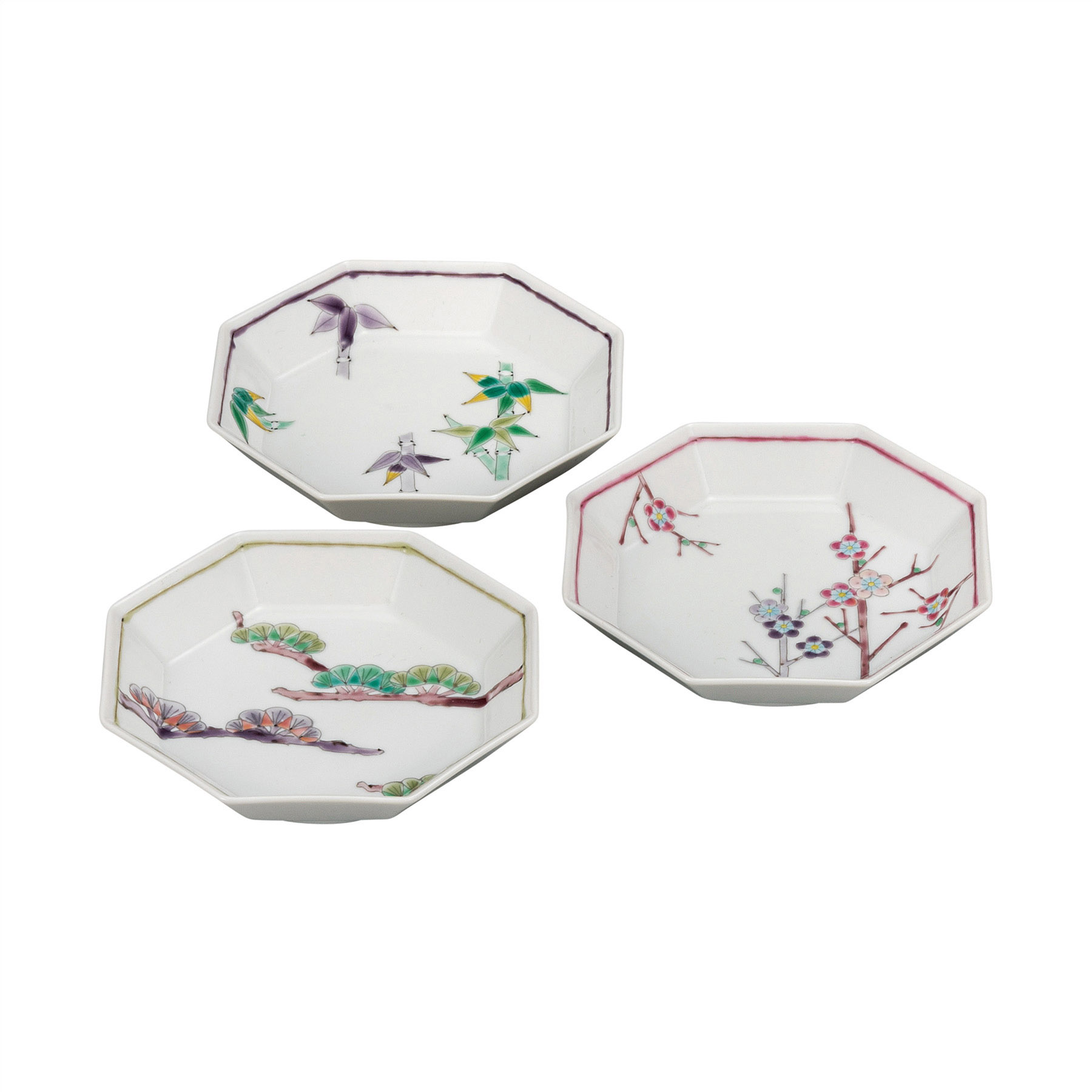 4.5号三つ組皿・松竹梅