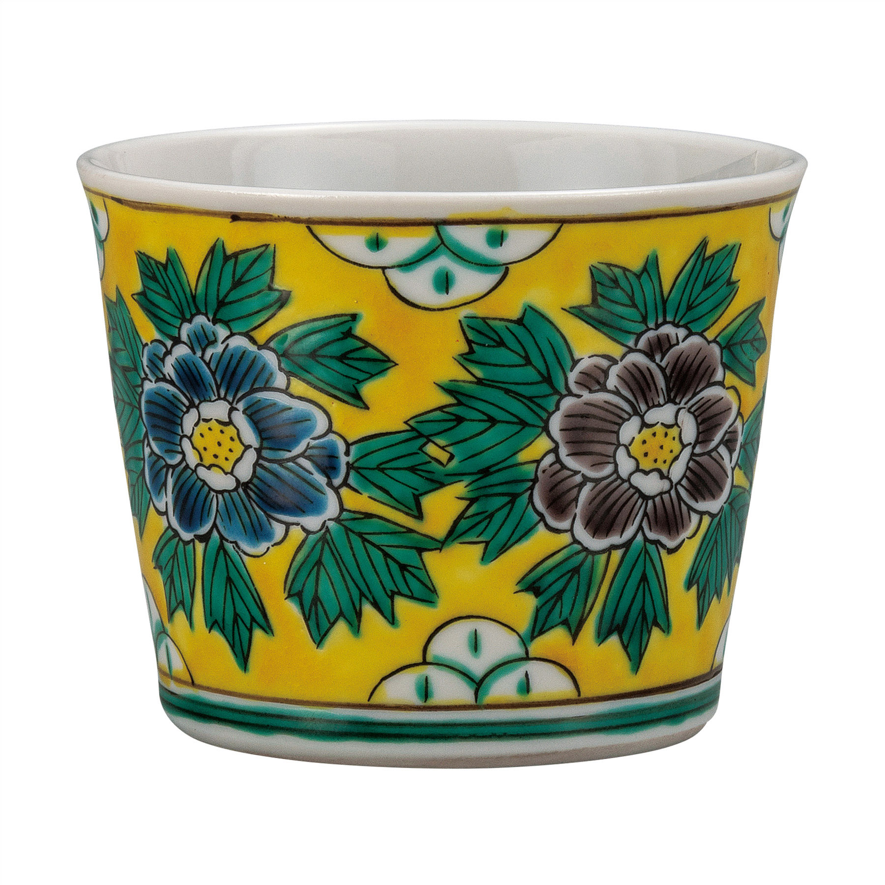 そば猪口・吉田屋牡丹