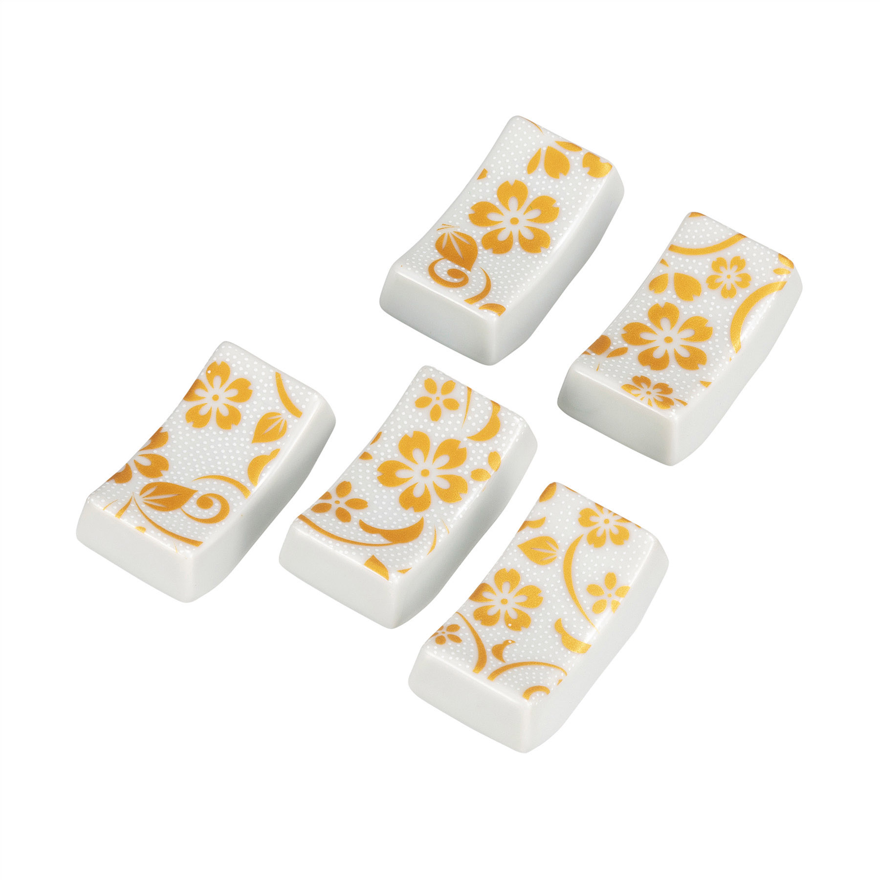 箸置（角）・白粒桜