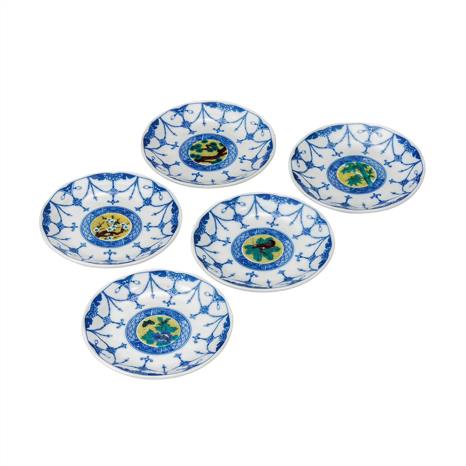 4.5号皿揃・吉田屋絵変り