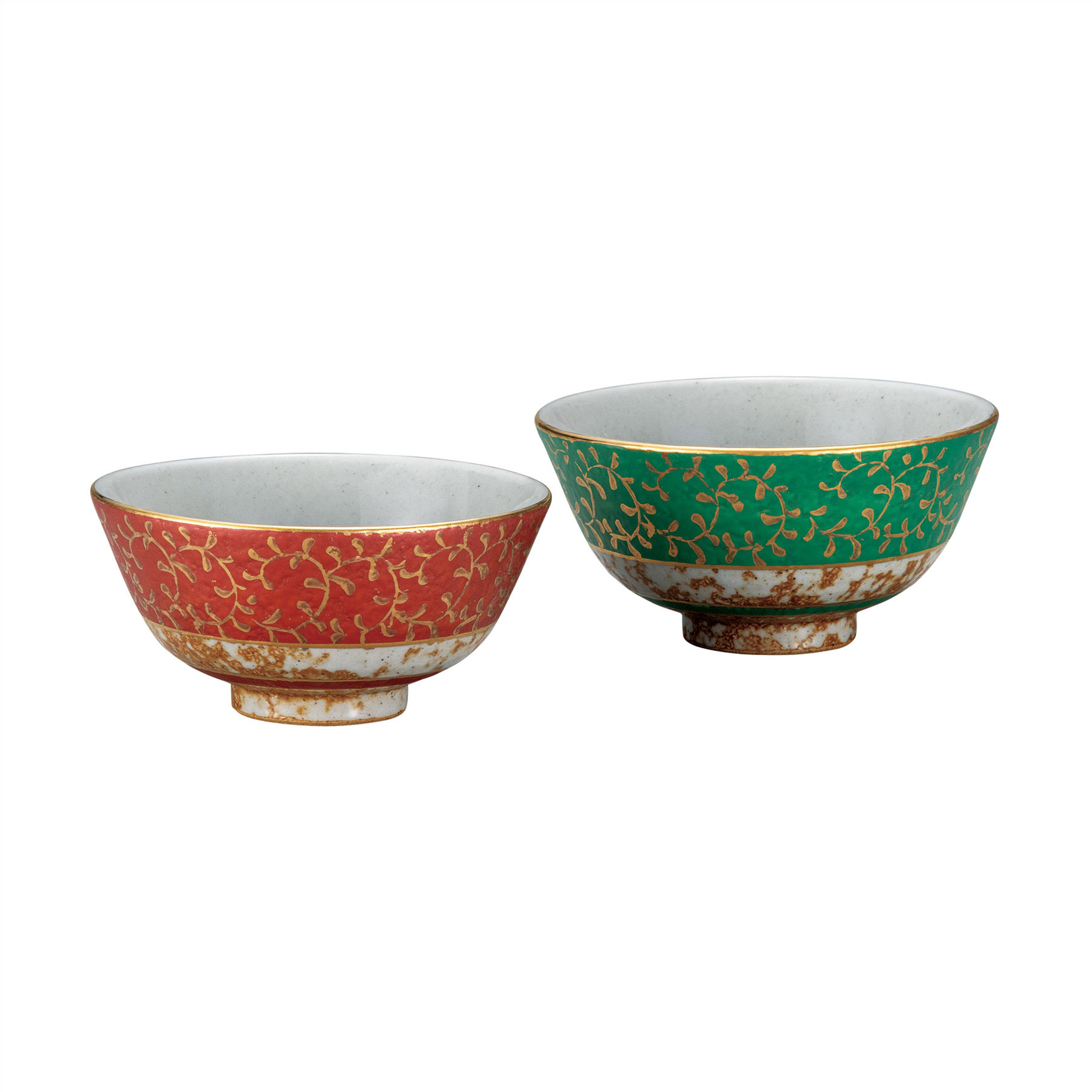 組飯碗・金唐草