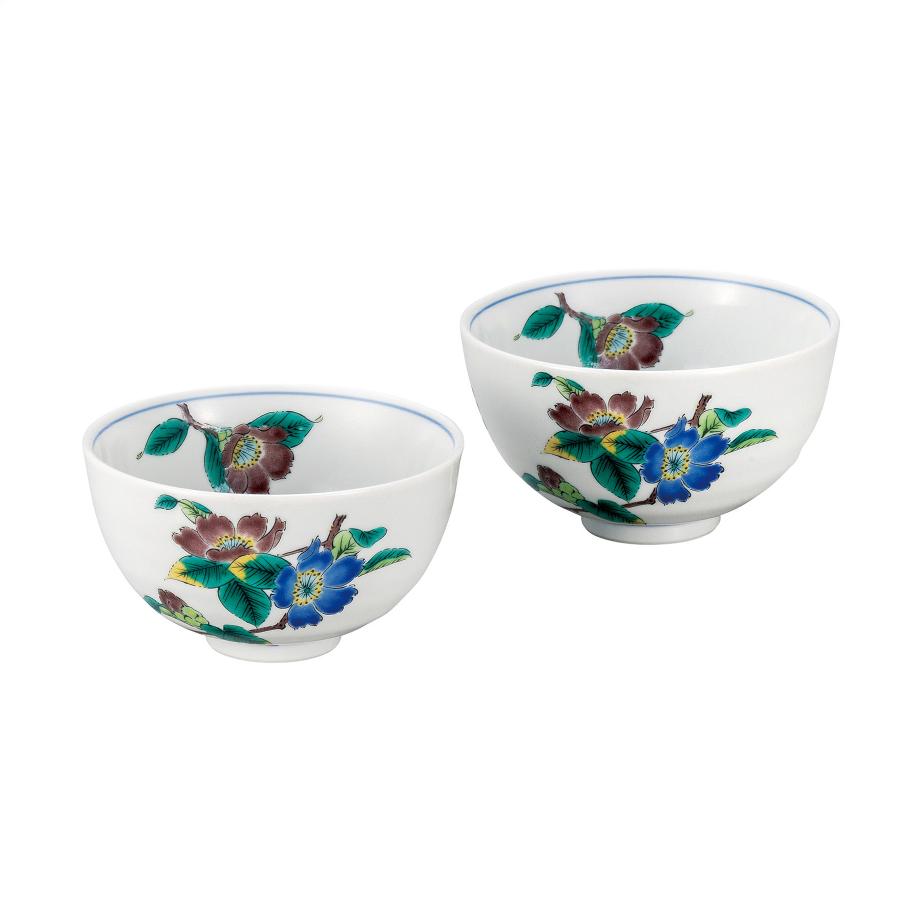 組飯碗・山茶花