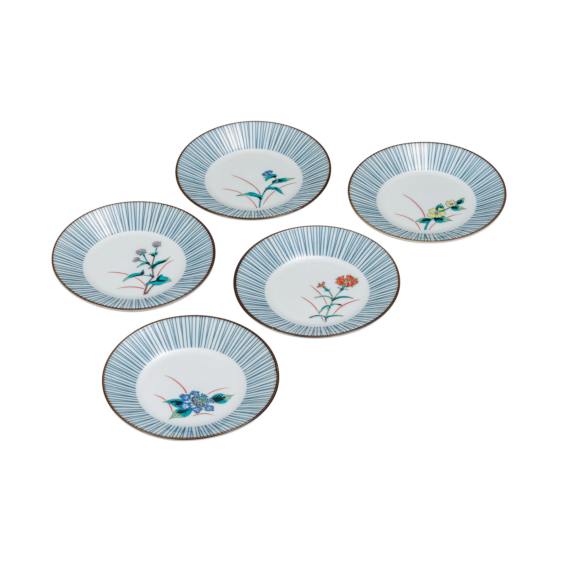 5.2号皿揃・五草花