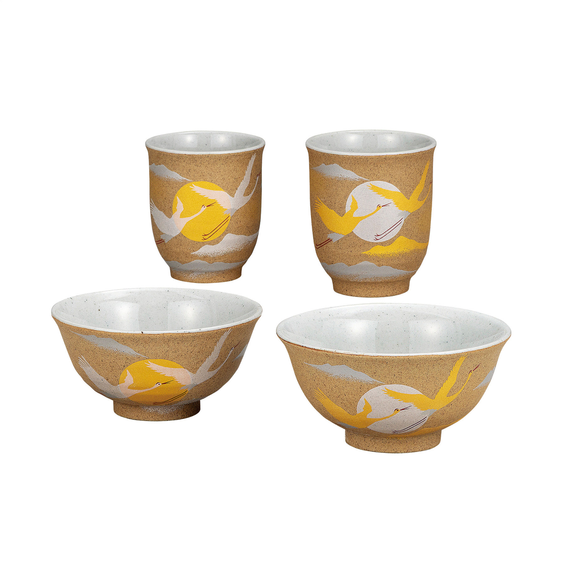 睦揃・金銀彩鶴