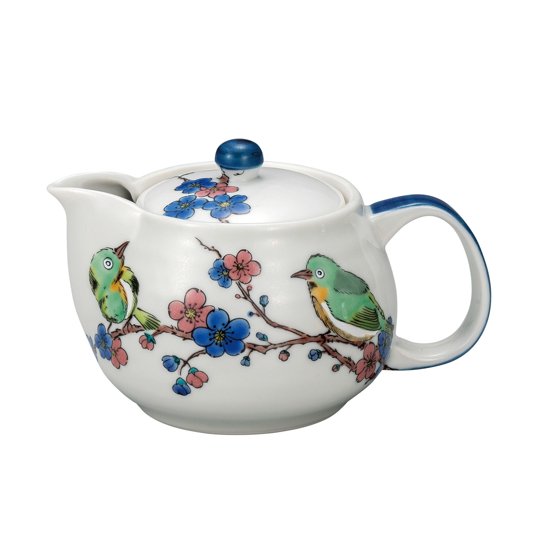 ポット急須・めじろに梅（網付）