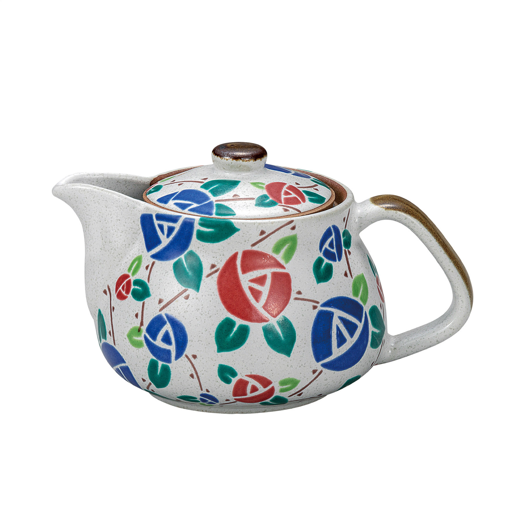 ポット急須・ミニバラ（網付）