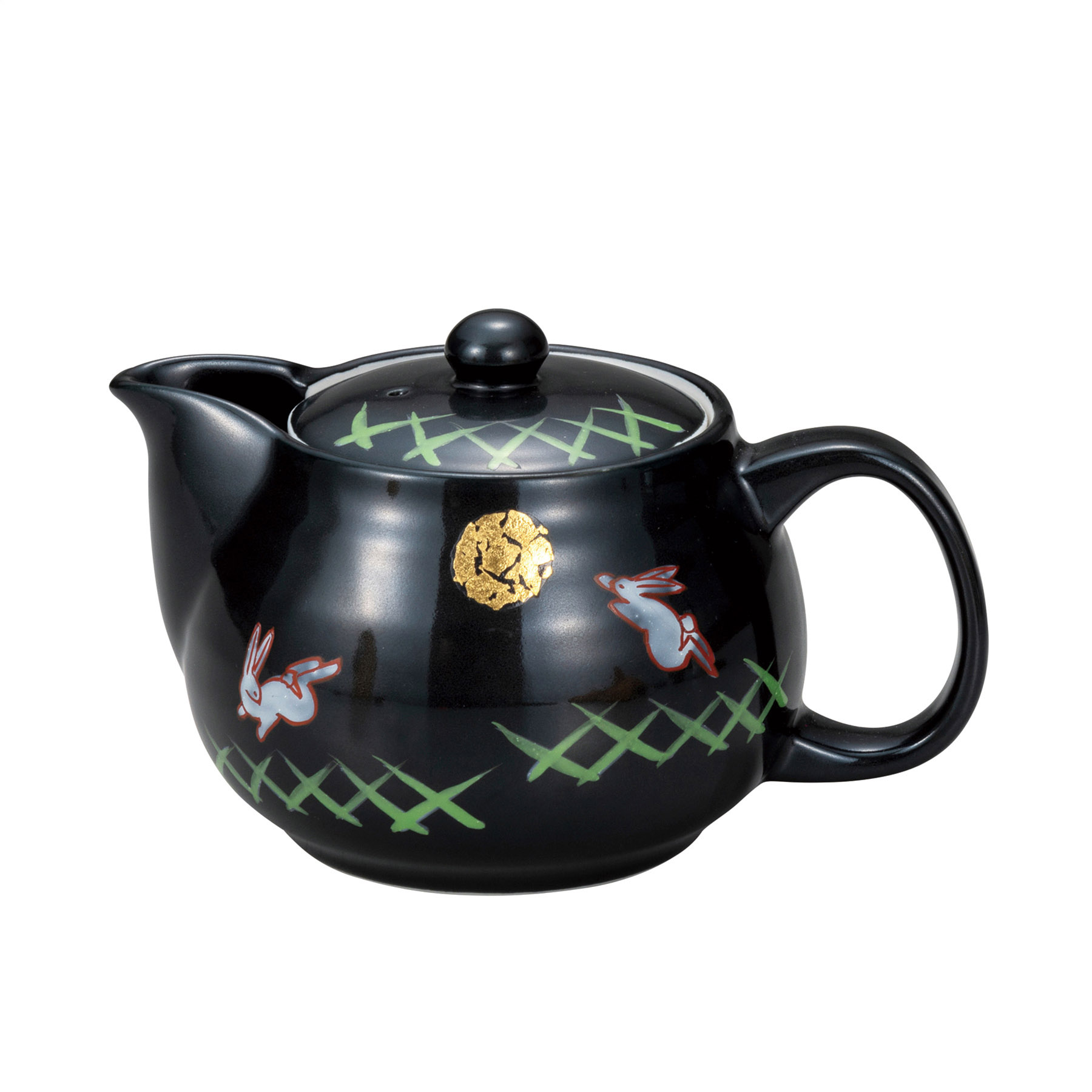 ポット急須・月うさぎ（網付）