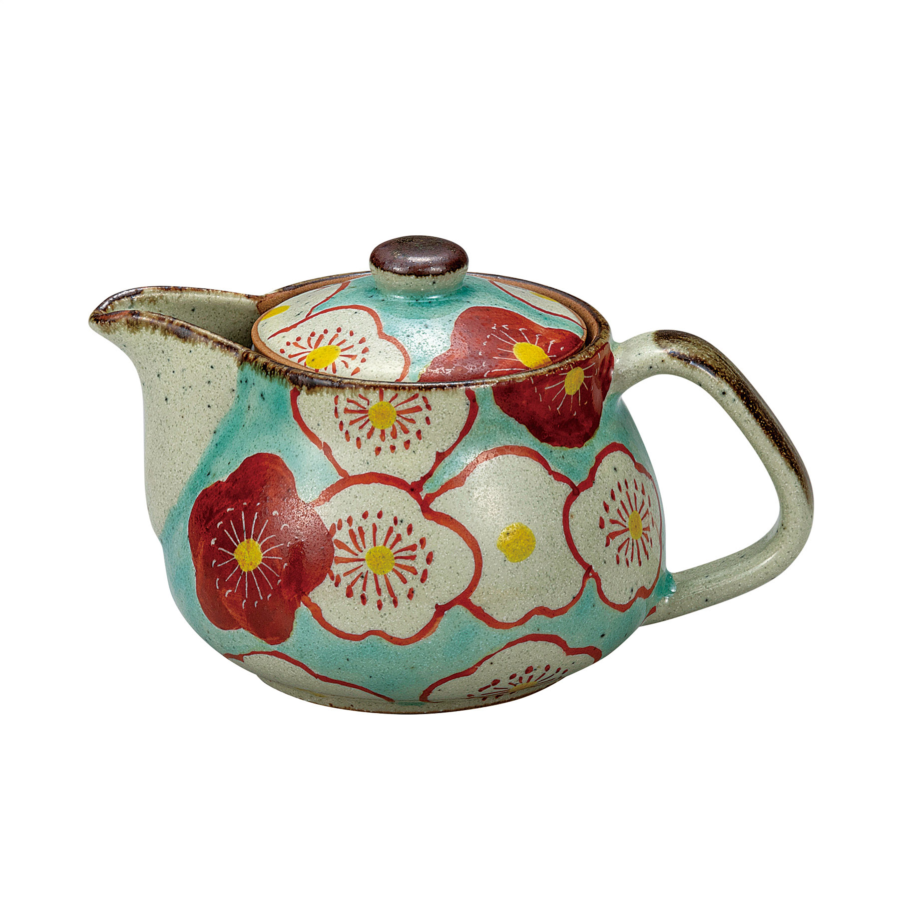 ポット急須・梅文（網付）