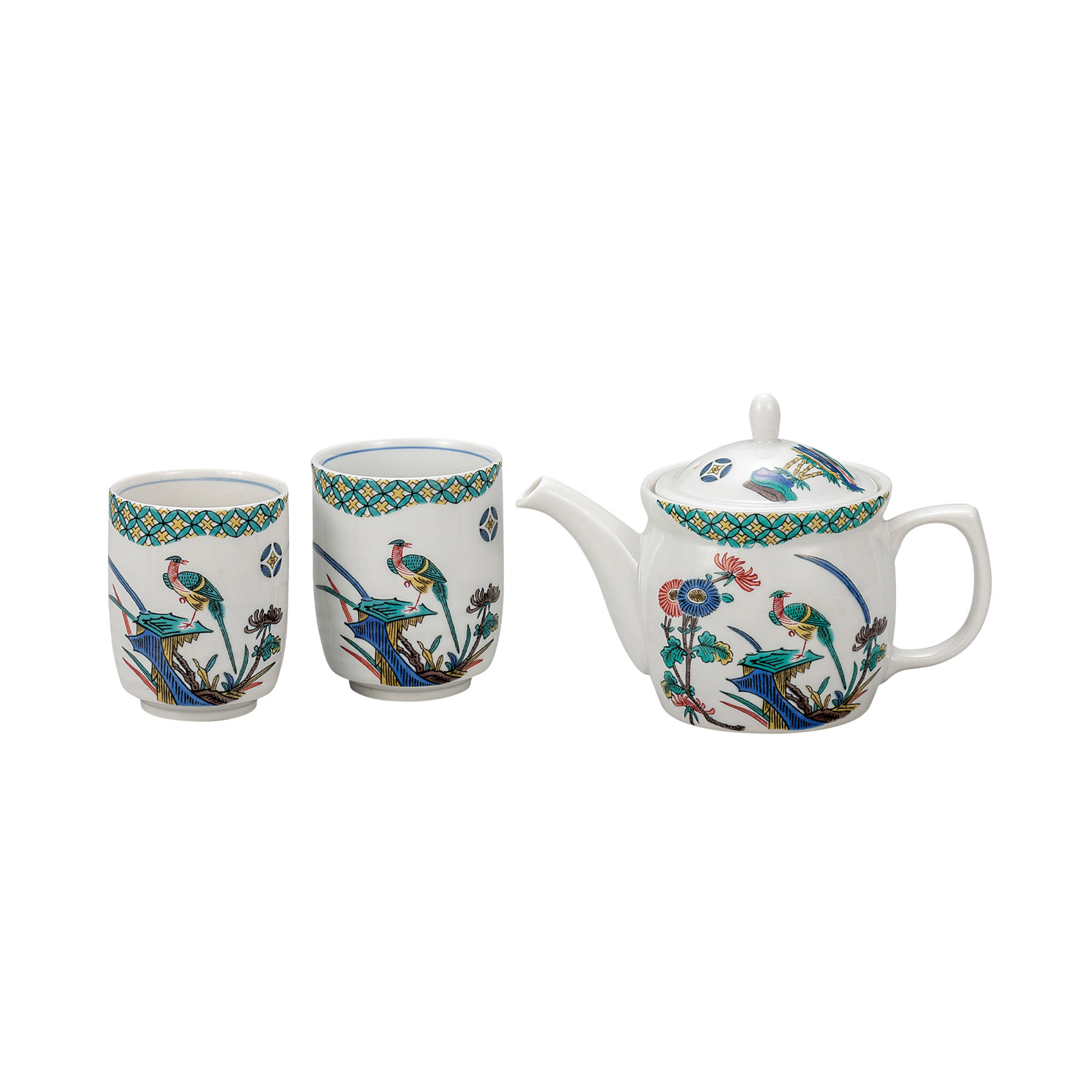 くつろぎ揃・古九谷花鳥（網付）