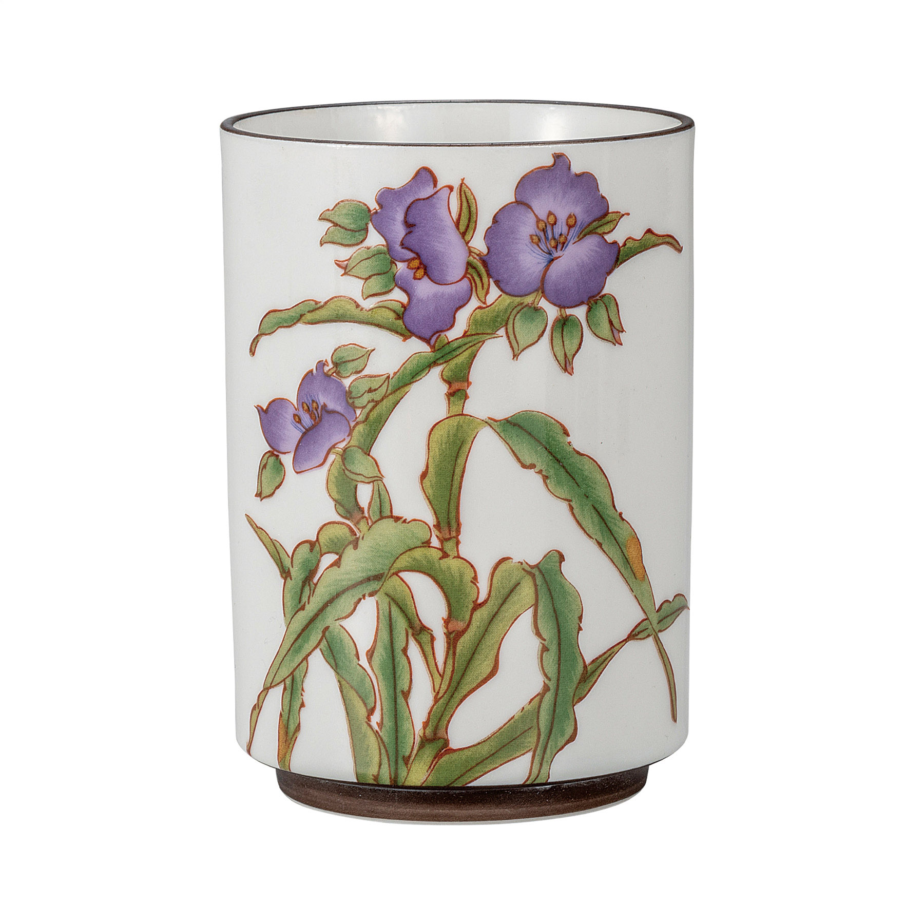 大湯呑・紫露草