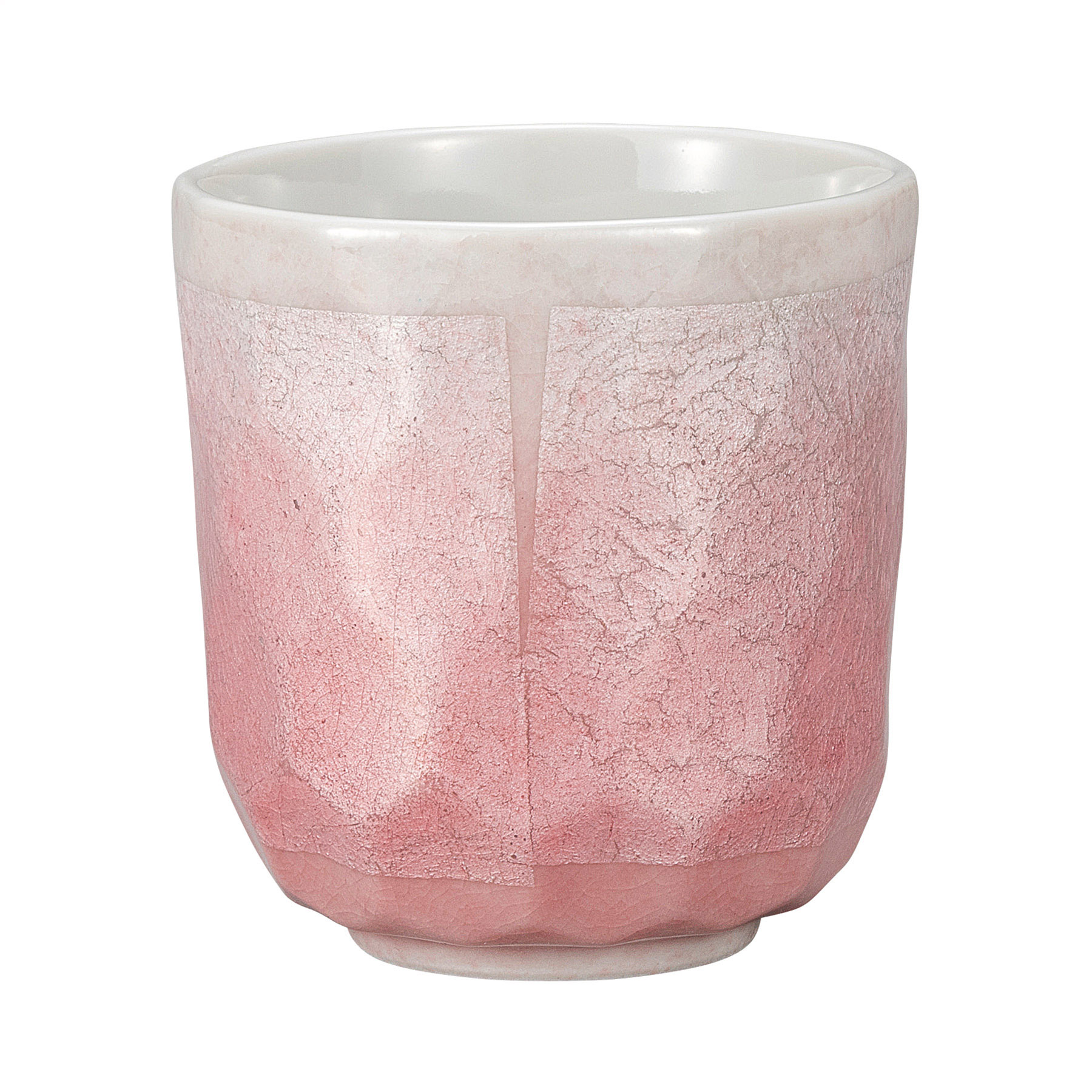 湯呑・銀彩（ピンク）