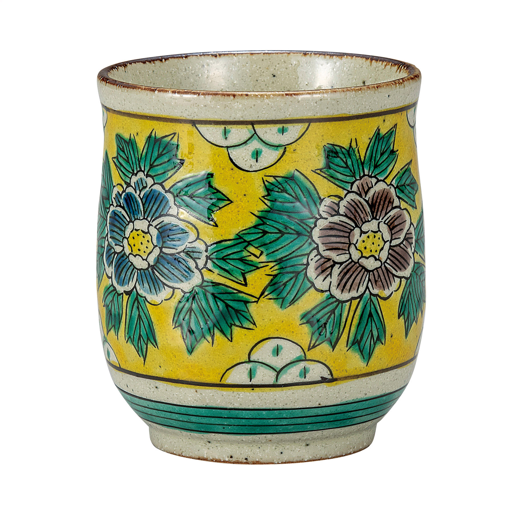 湯呑・吉田屋牡丹