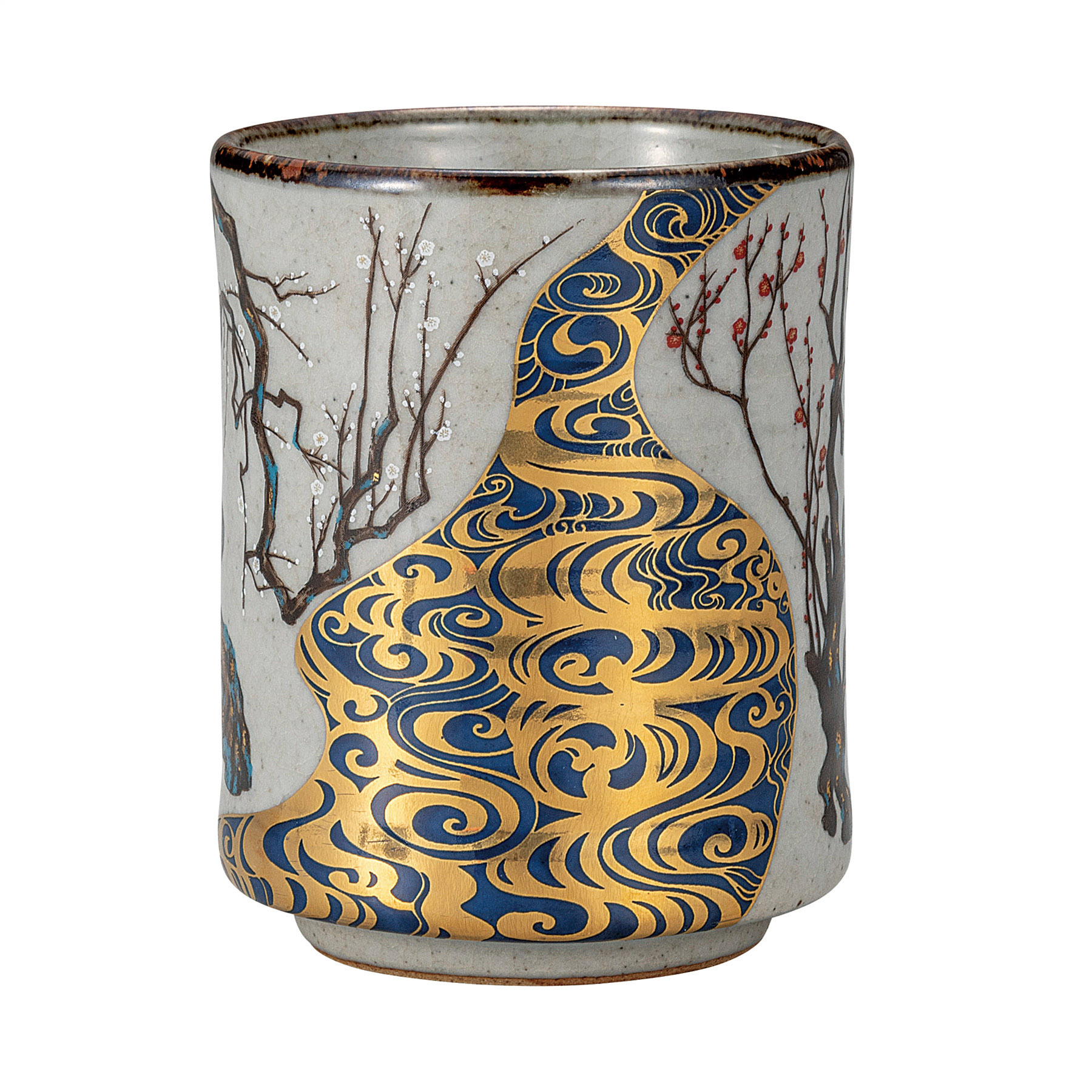 大湯呑・光琳梅