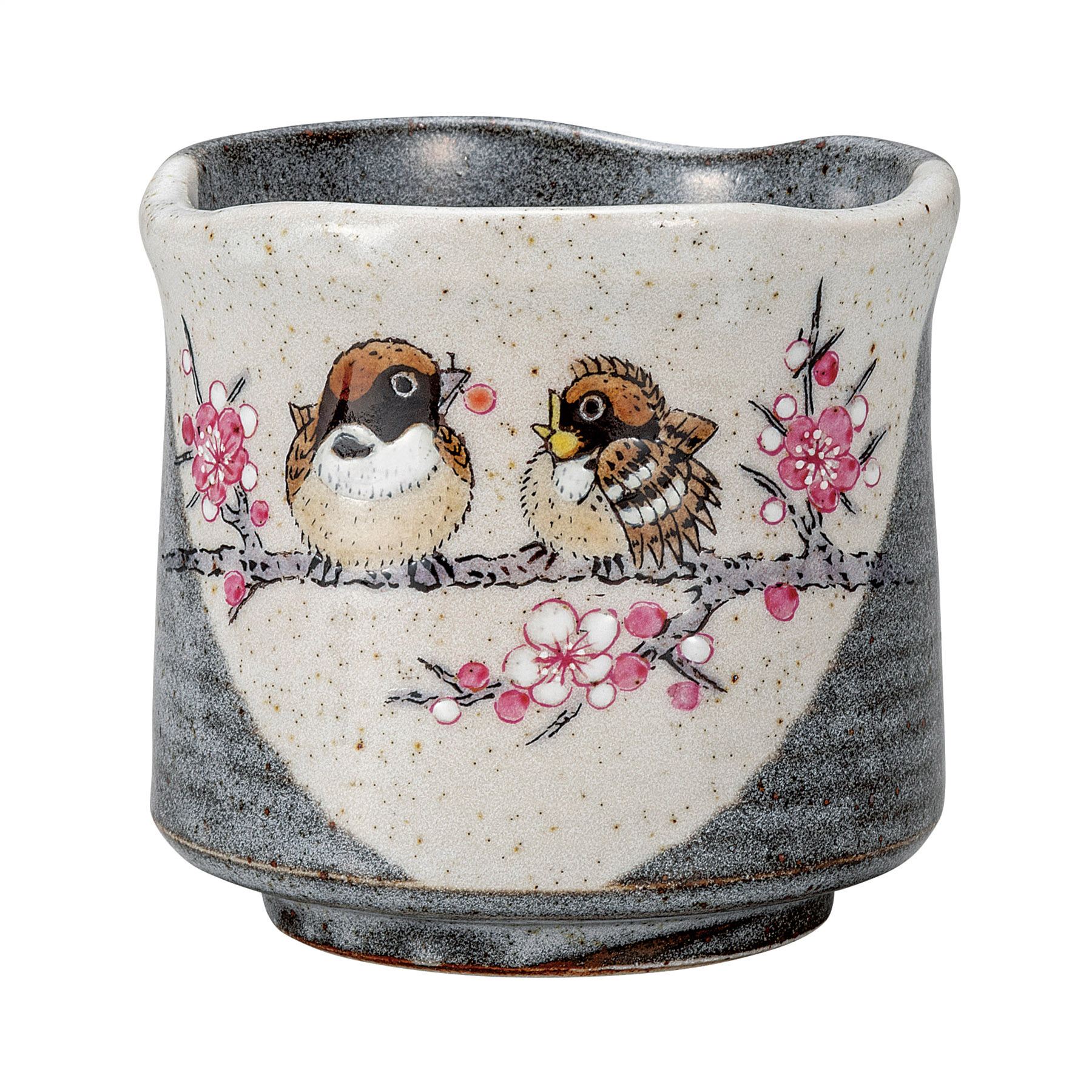 大湯呑・すずめ