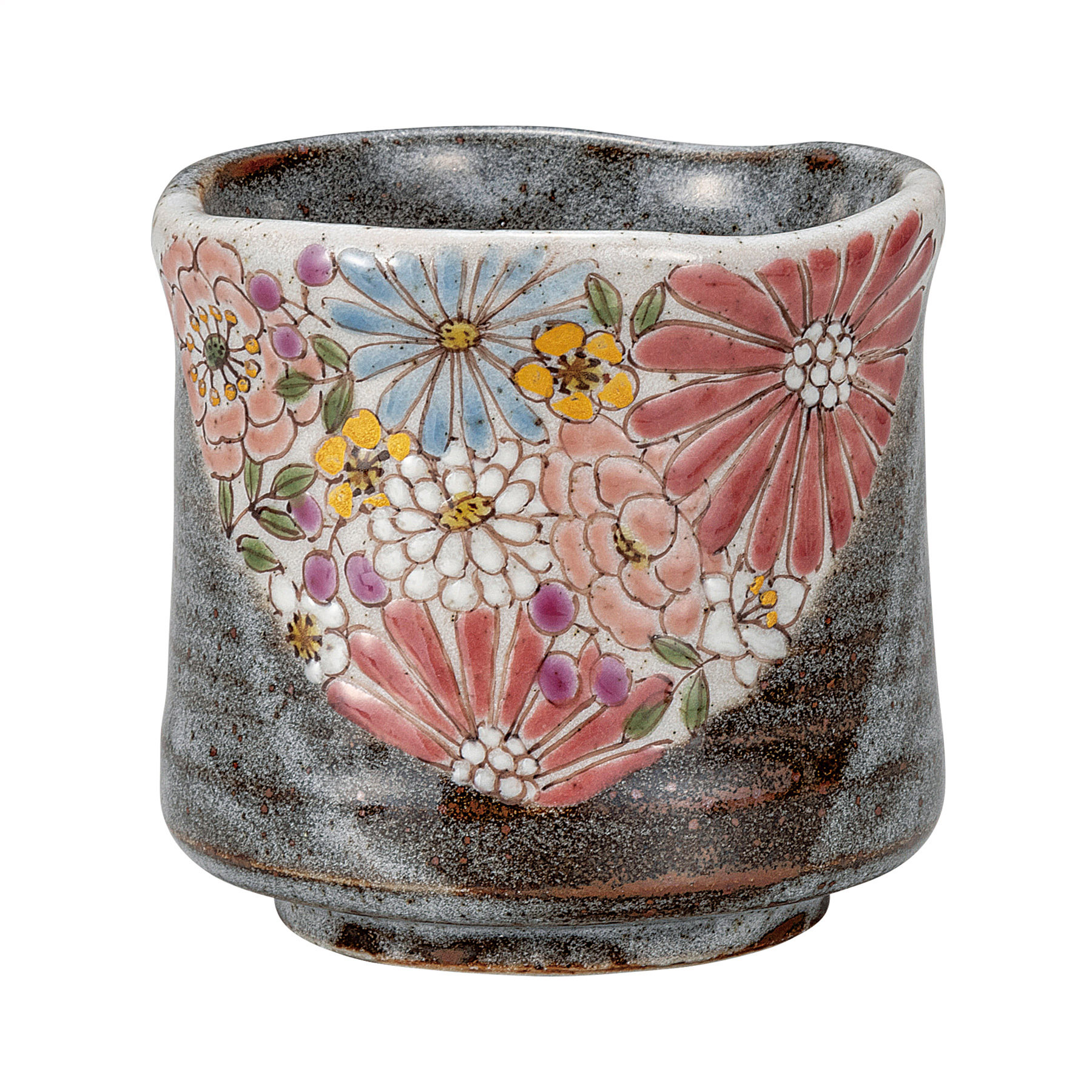 湯呑・華詰　赤