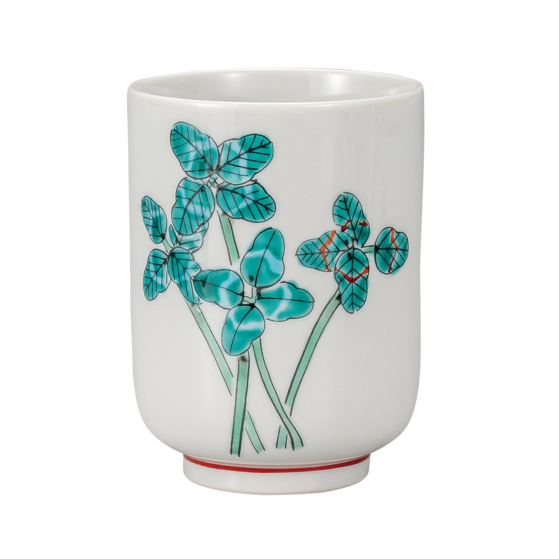 湯呑・クローバー