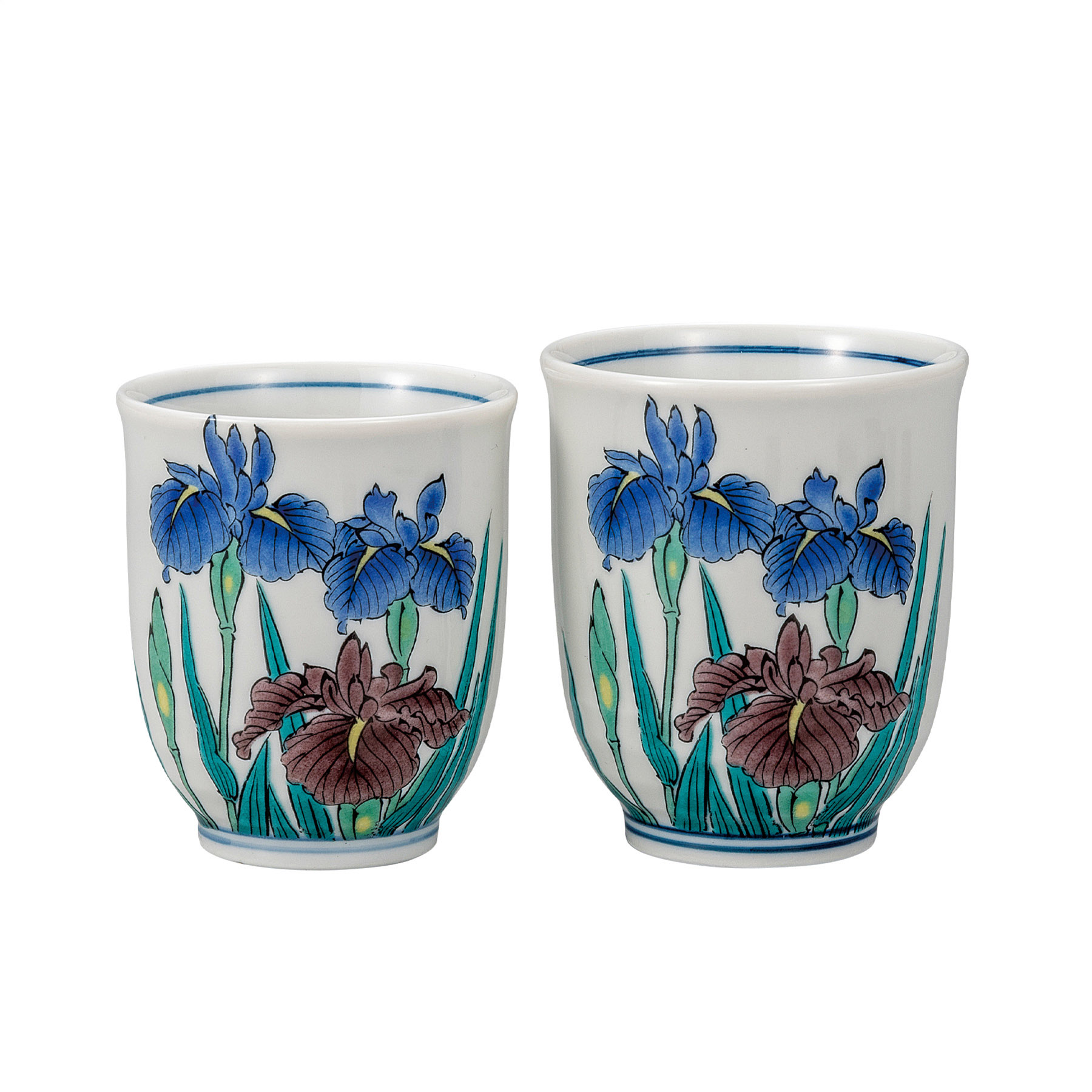 組湯呑・あやめ