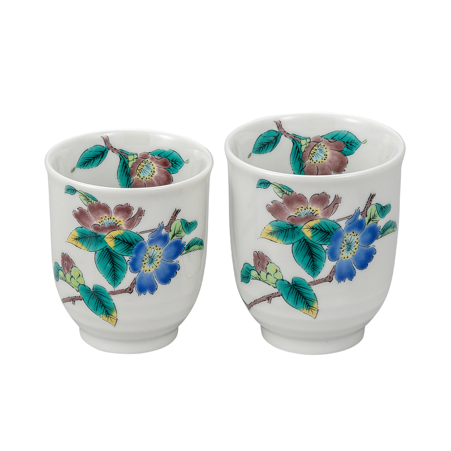 組湯呑・山茶花