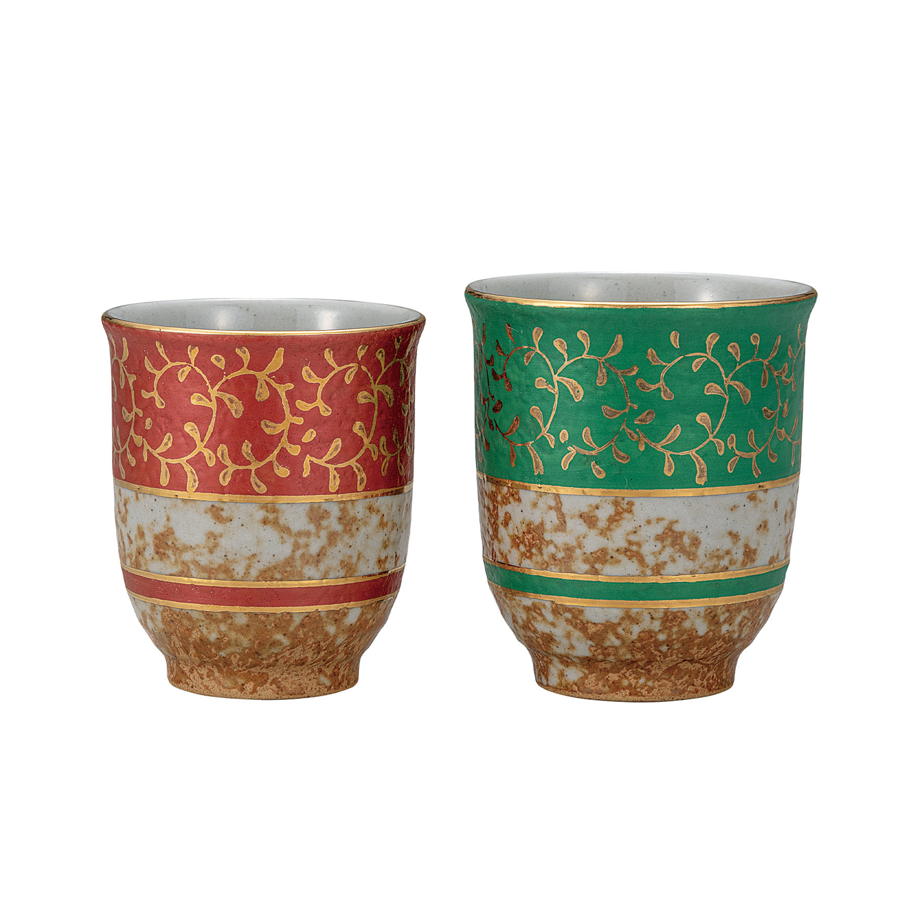 組湯呑・金唐草